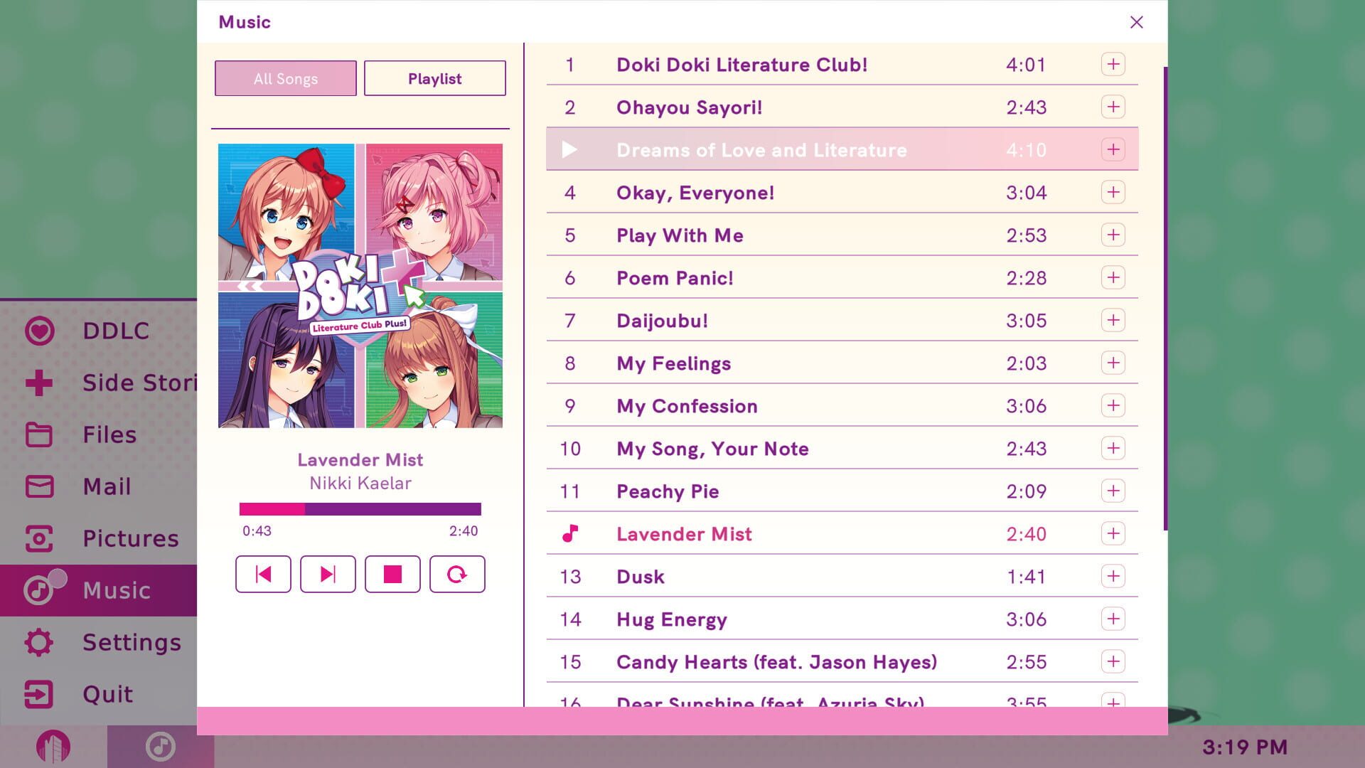 Screenshot for Doki Doki Literature Club Plus!