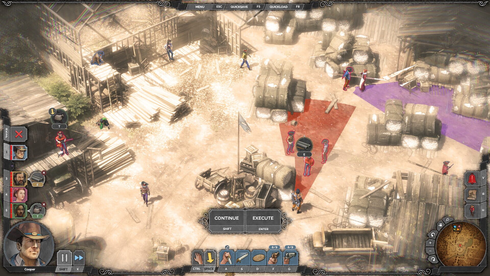 Screenshot for Desperados III: Money for the Vultures - Part 2: Five Steps Ahead