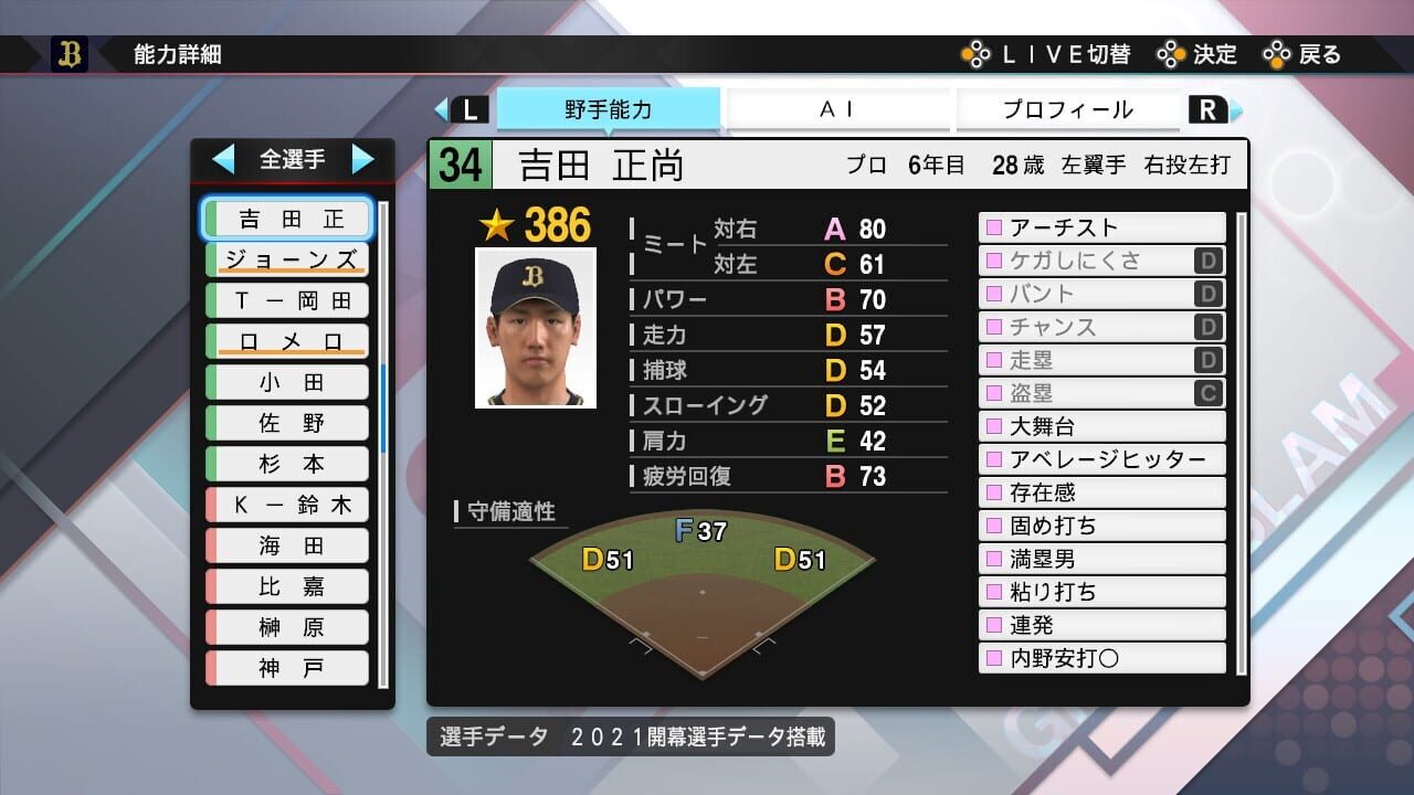 Screenshot for eBaseball Professional Yakyuu Spirits 2021: Grand Slam