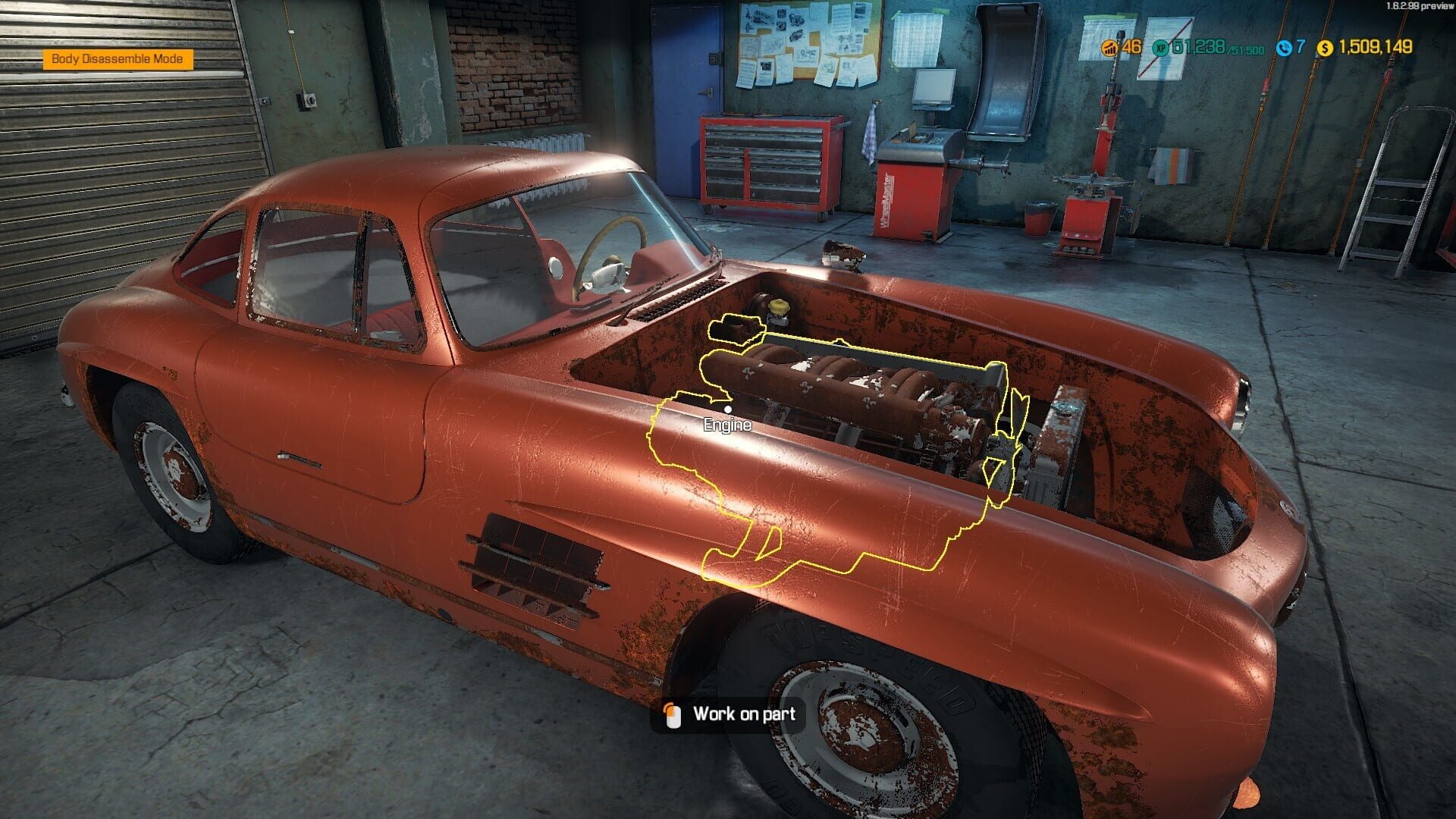 Screenshot for Car Mechanic Simulator 2018: Mercedes-Benz