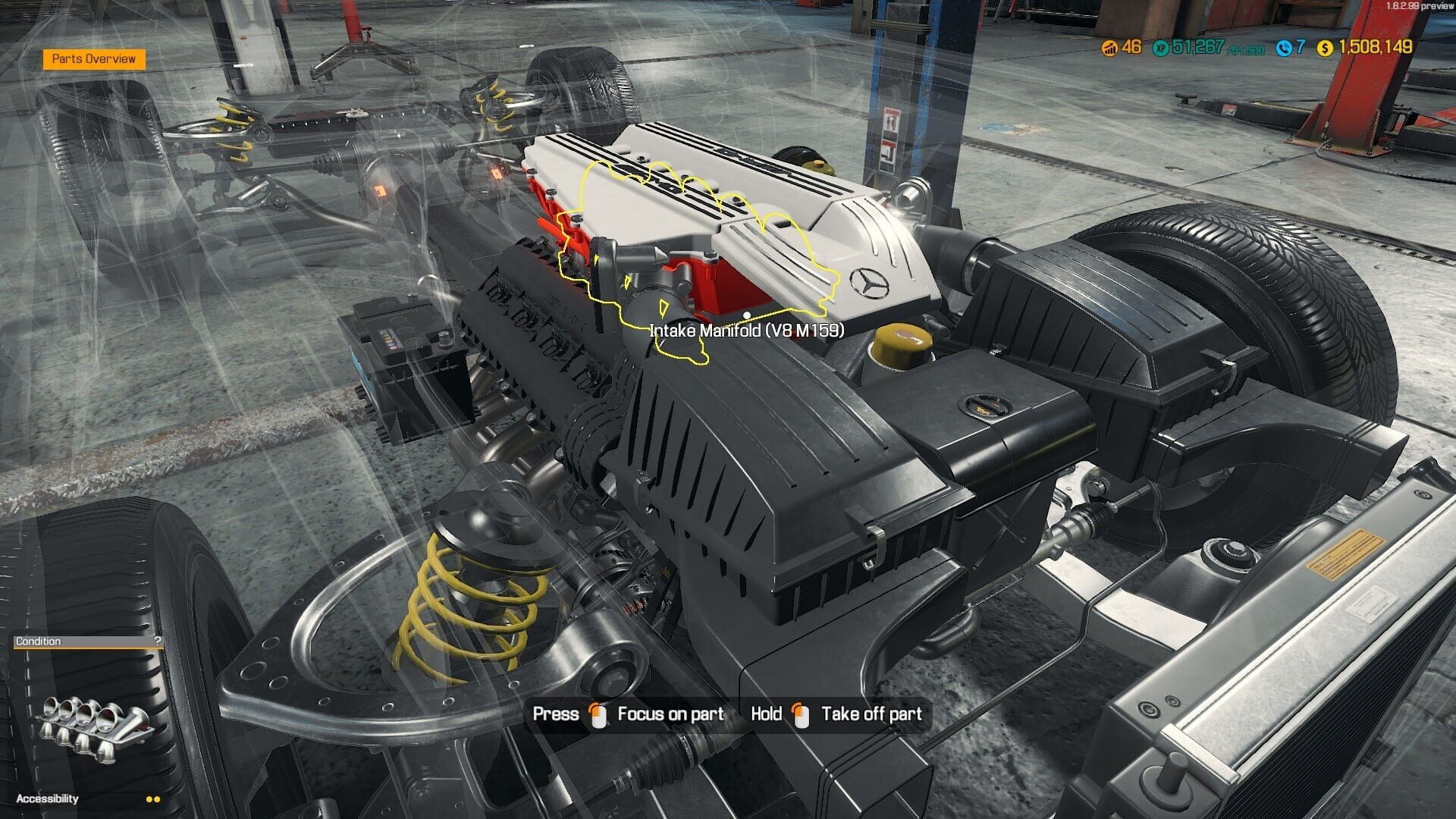 Screenshot for Car Mechanic Simulator 2018: Mercedes-Benz