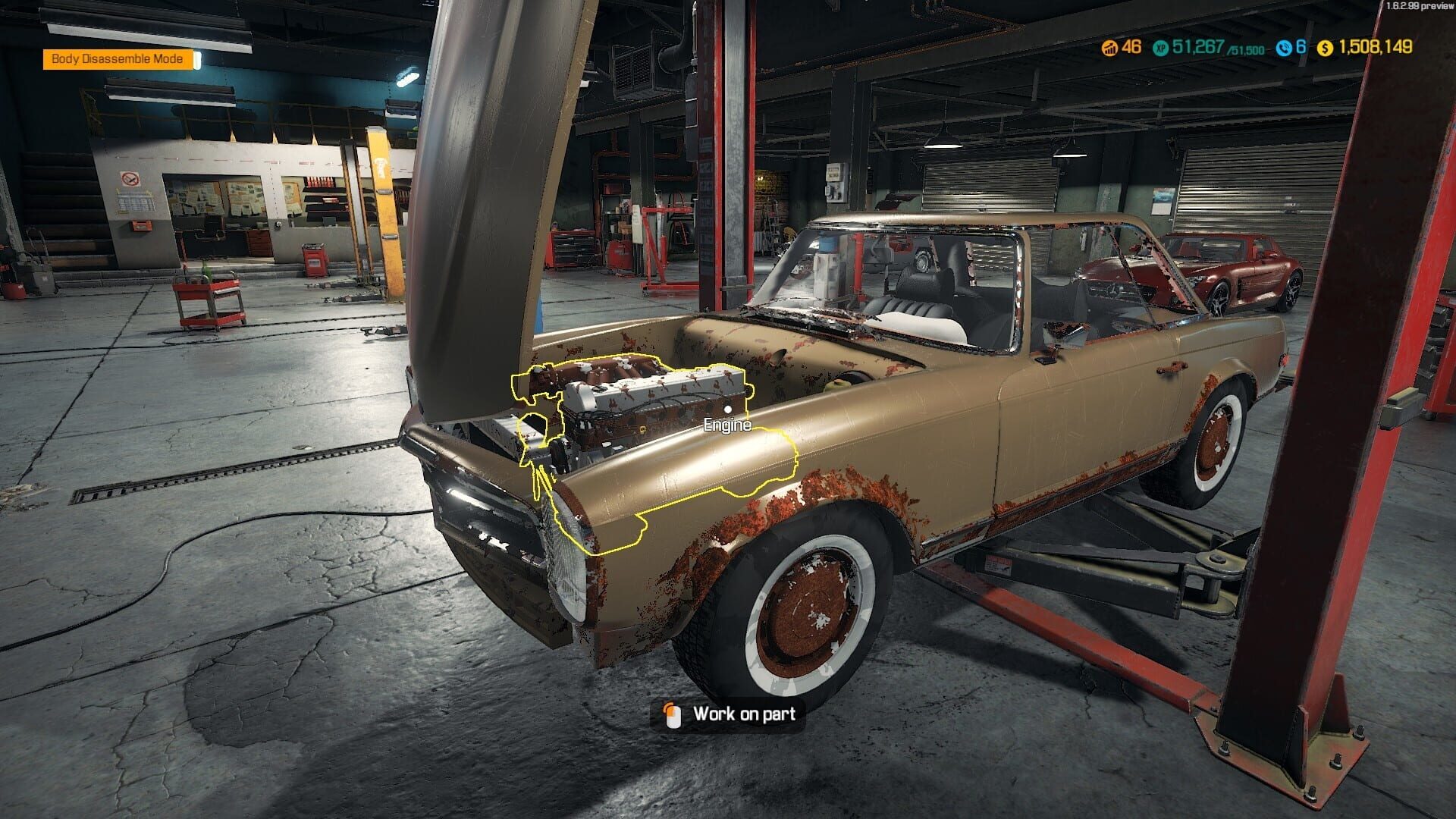 Screenshot for Car Mechanic Simulator 2018: Mercedes-Benz