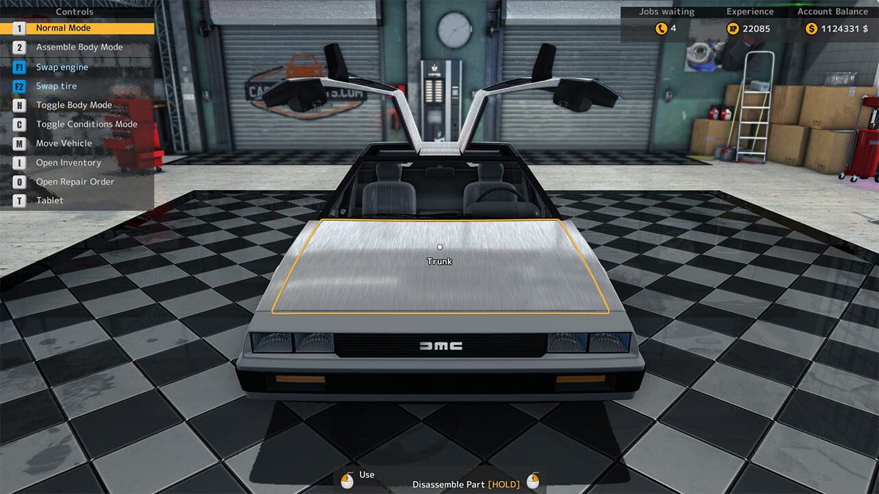 Screenshot for Car Mechanic Simulator 2015: DeLorean
