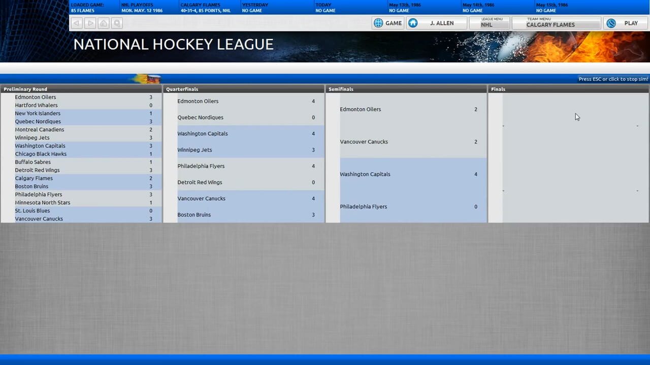 Screenshot for Franchise Hockey Manager 2014