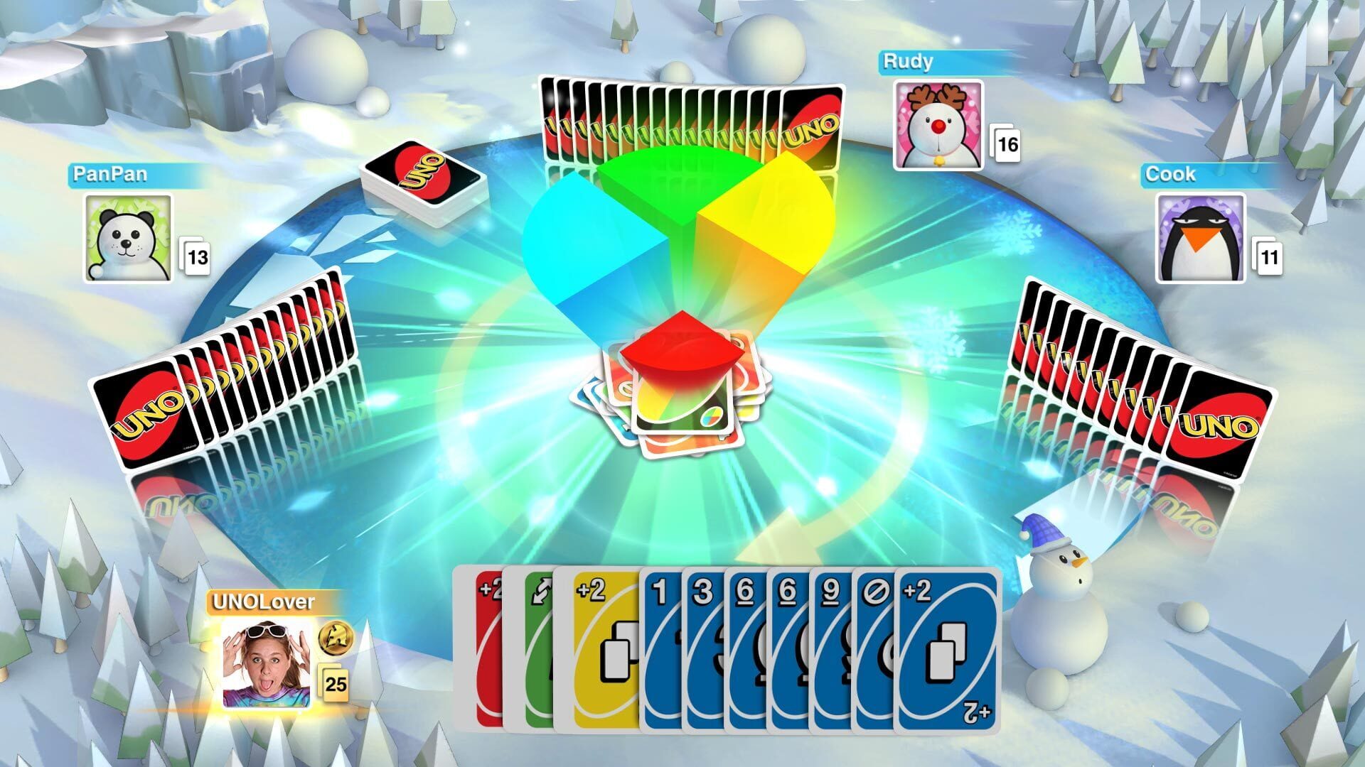 Screenshot for Uno: Winter Theme DLC