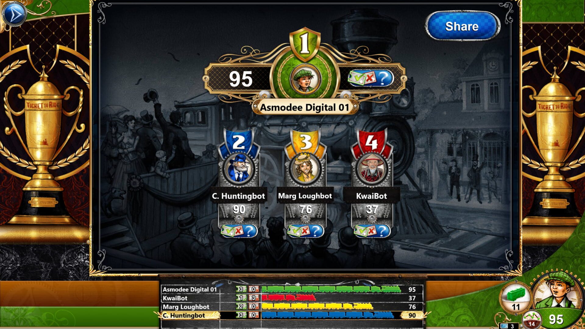Screenshot for Ticket to Ride: Legendary Asia