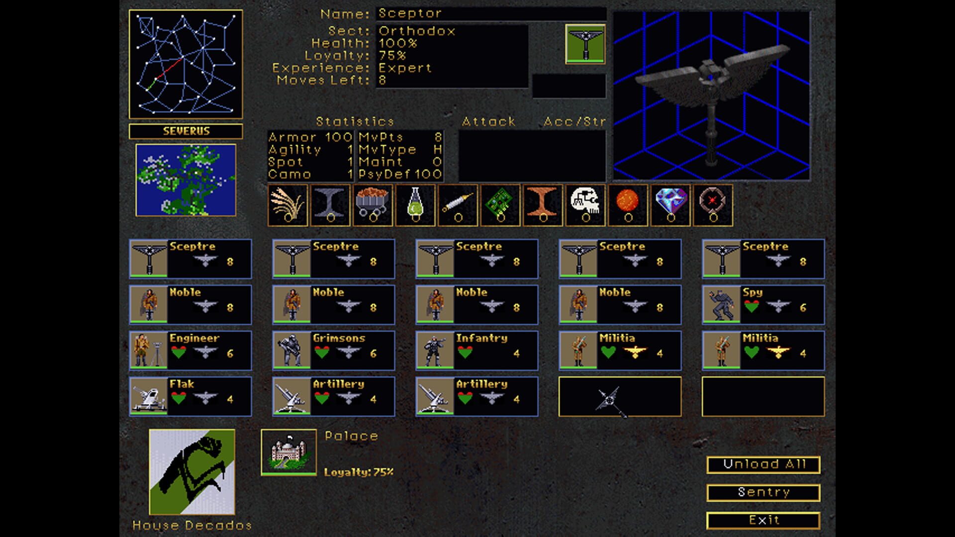 Screenshot for Emperor of the Fading Suns