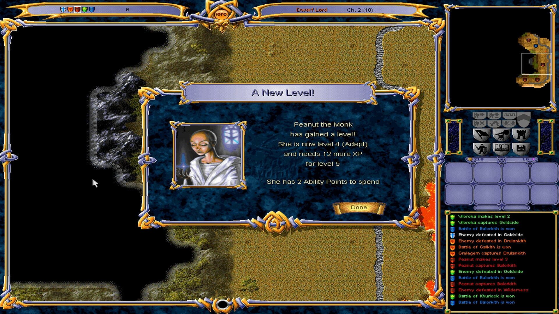 Screenshot for Warlords III: Darklords Rising