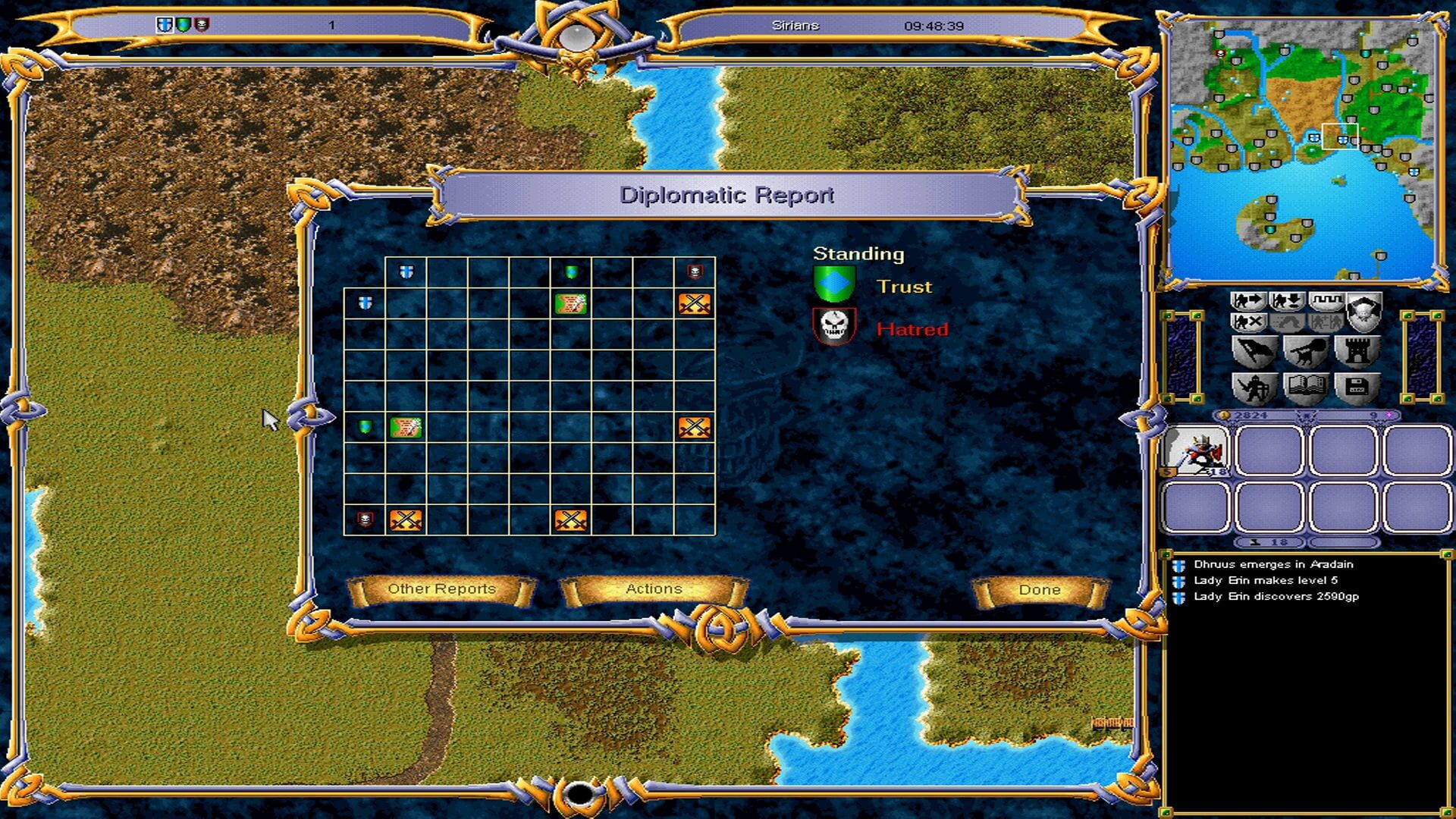 Screenshot for Warlords III: Darklords Rising