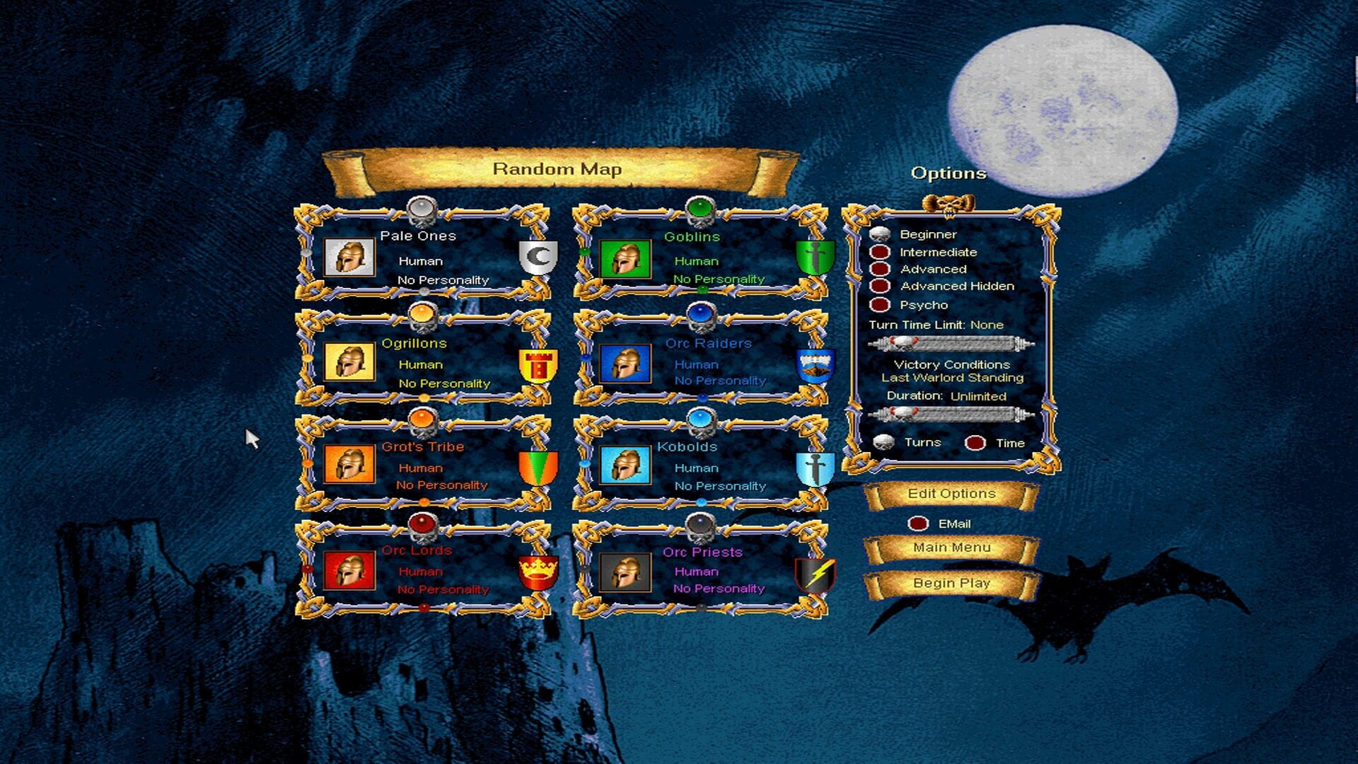 Screenshot for Warlords III: Darklords Rising