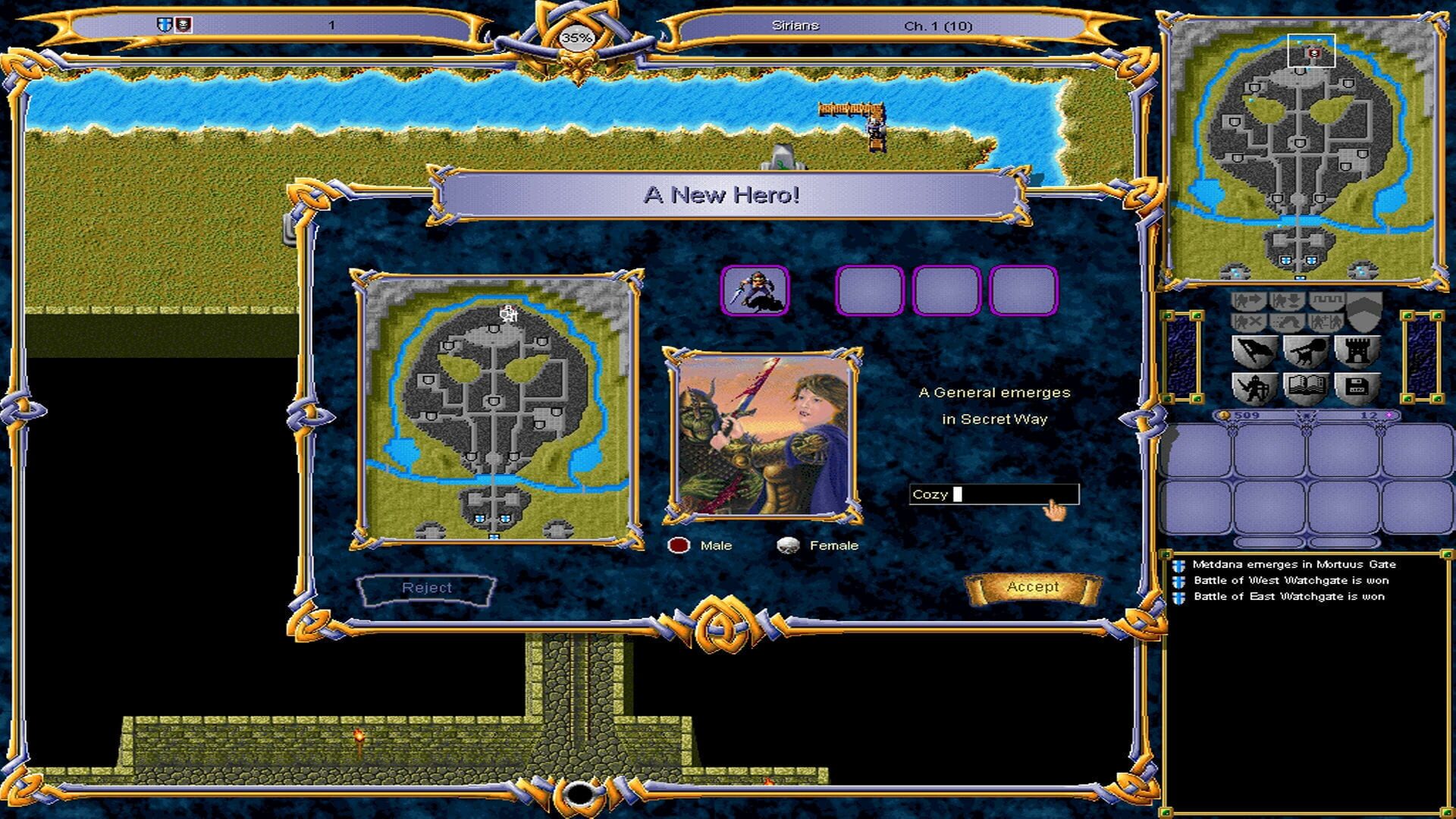 Screenshot for Warlords III: Darklords Rising