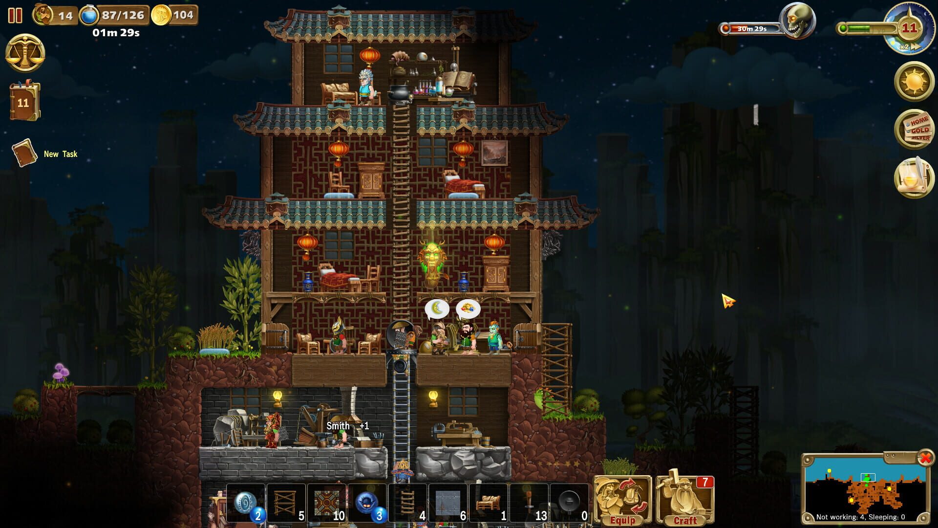 Screenshot for Craft the World: Temples of 4 Elements