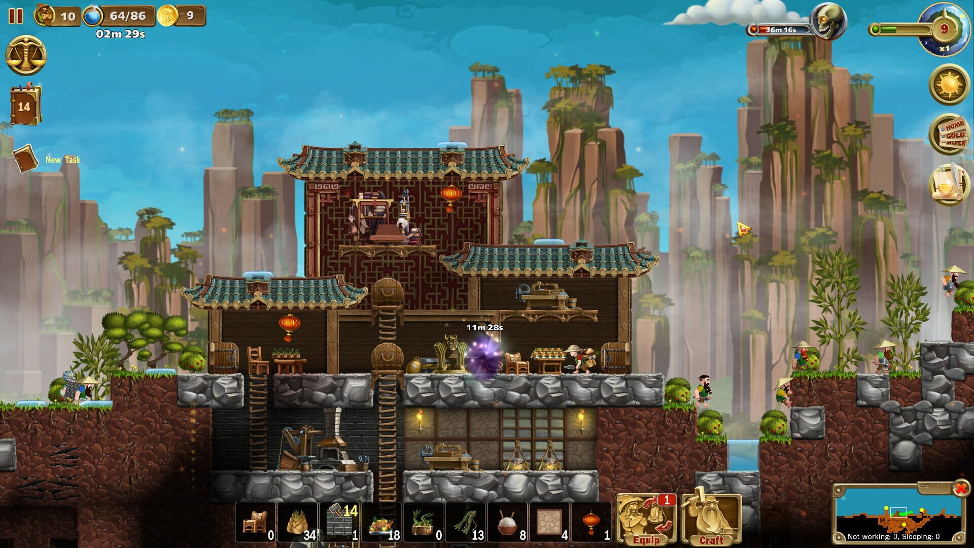 Screenshot for Craft the World: Temples of 4 Elements