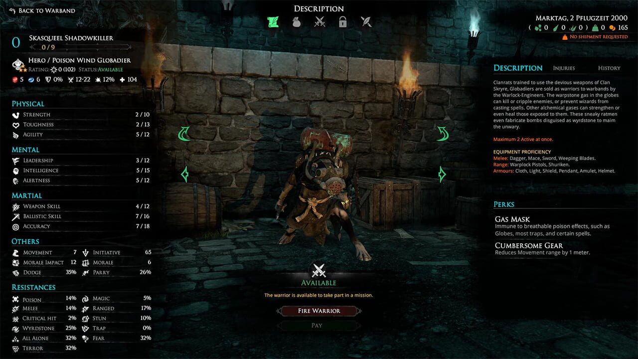 Screenshot for Mordheim: City of the Damned - The Poison Wind Globadier
