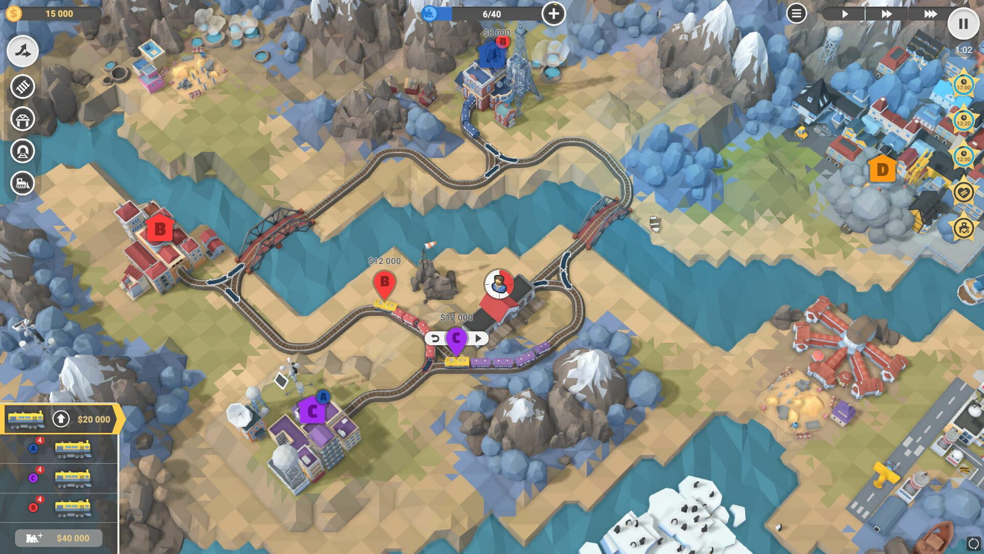 Screenshot for Train Valley 2: Passenger Flow