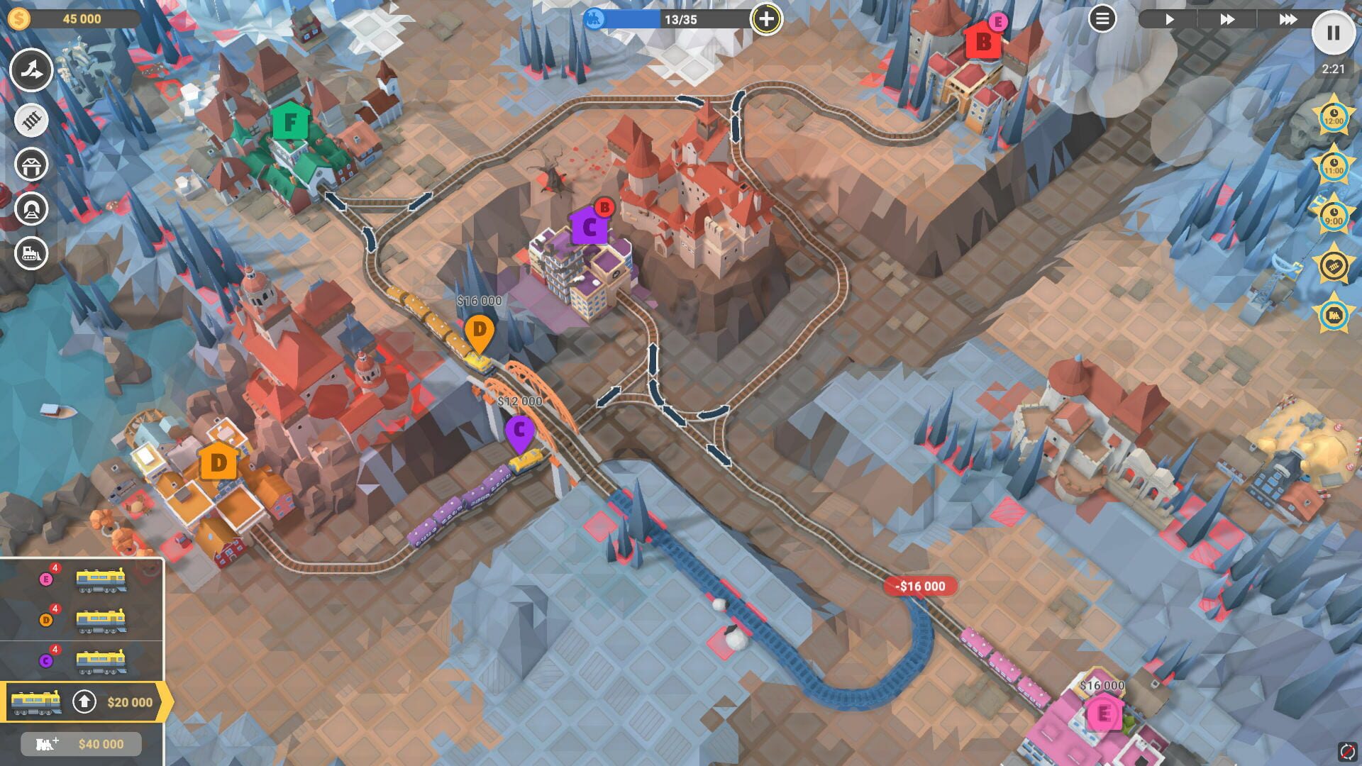 Screenshot for Train Valley 2: Passenger Flow