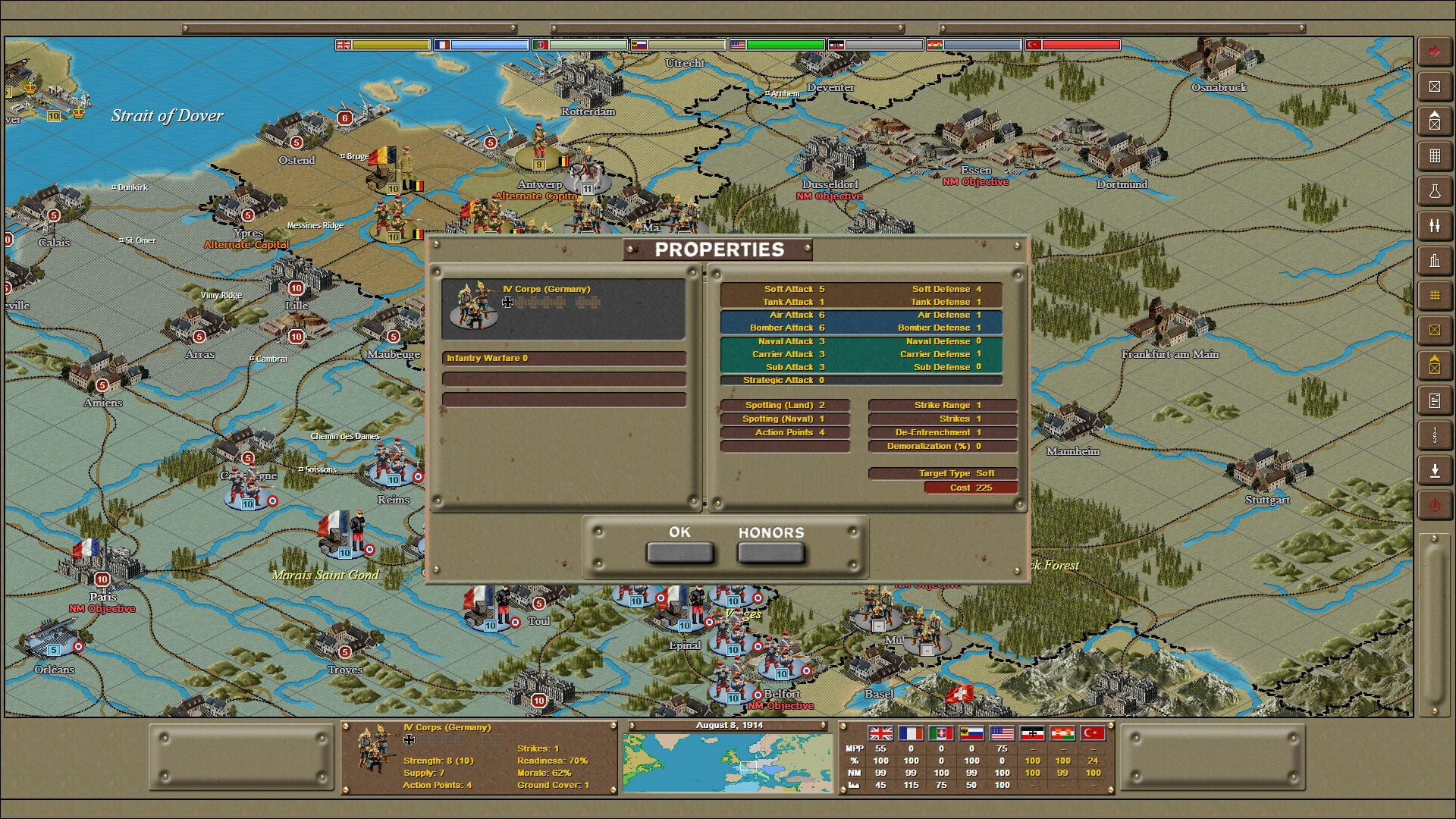 Screenshot for Strategic Command World War I: The Great War 1914-1918