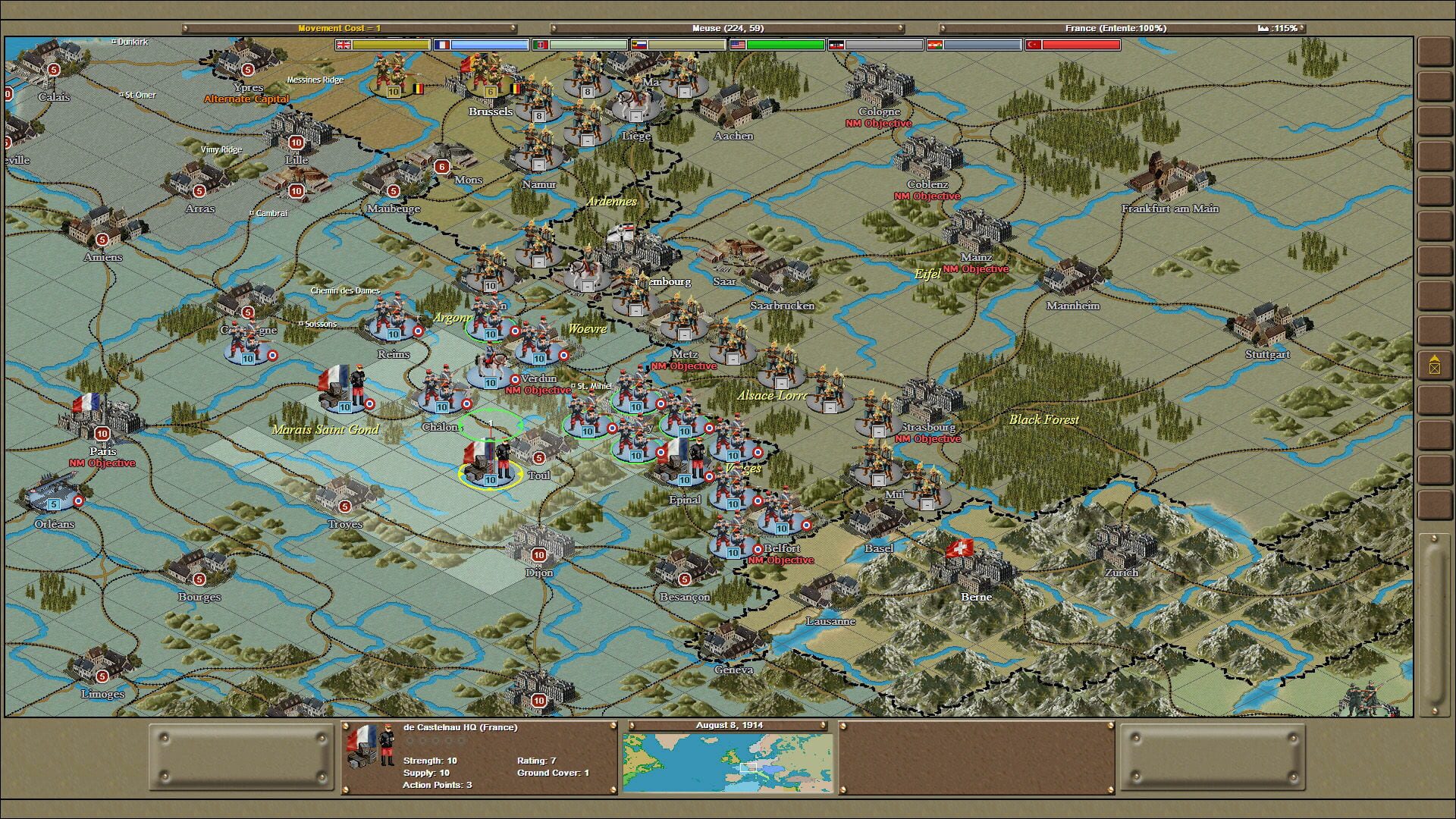 Screenshot for Strategic Command World War I: The Great War 1914-1918