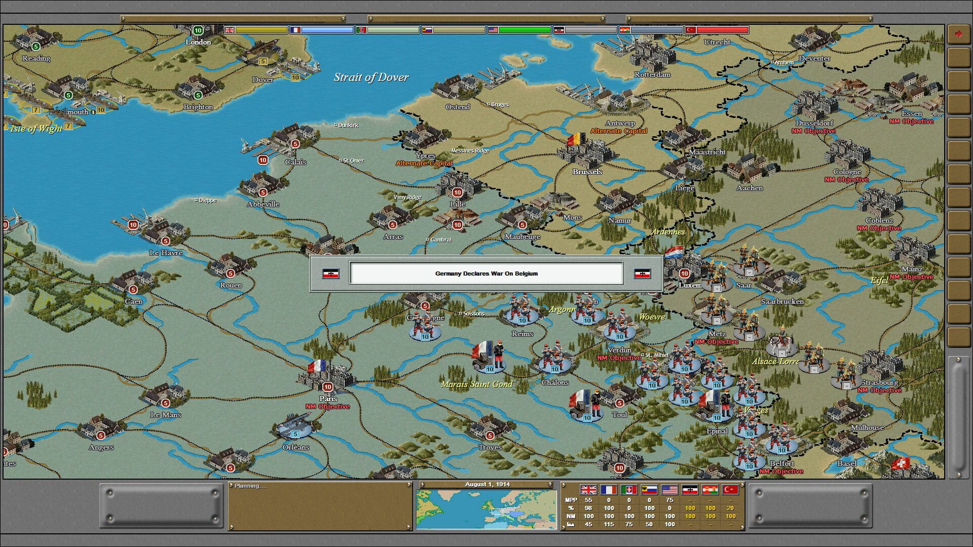 Screenshot for Strategic Command World War I: The Great War 1914-1918