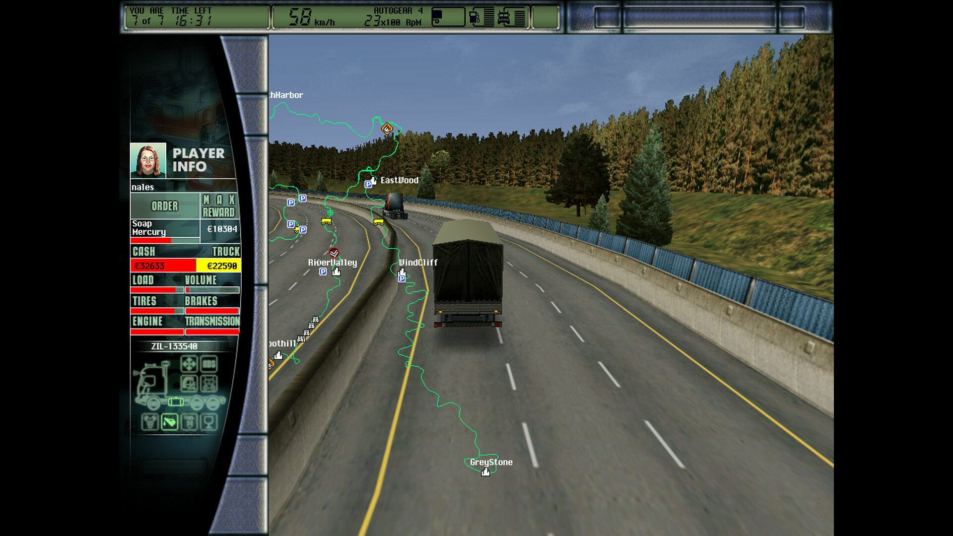 Screenshot for Hard Truck 2: King of the Road