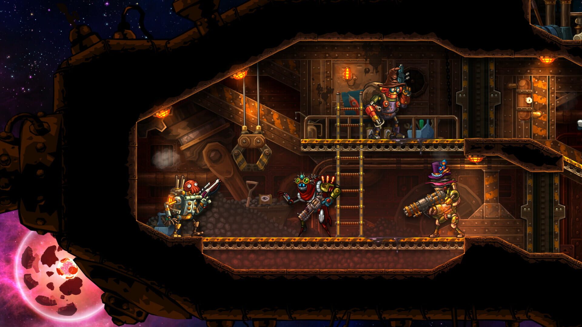 Screenshot for SteamWorld Heist: Hatbox - Hatful Eight + 2