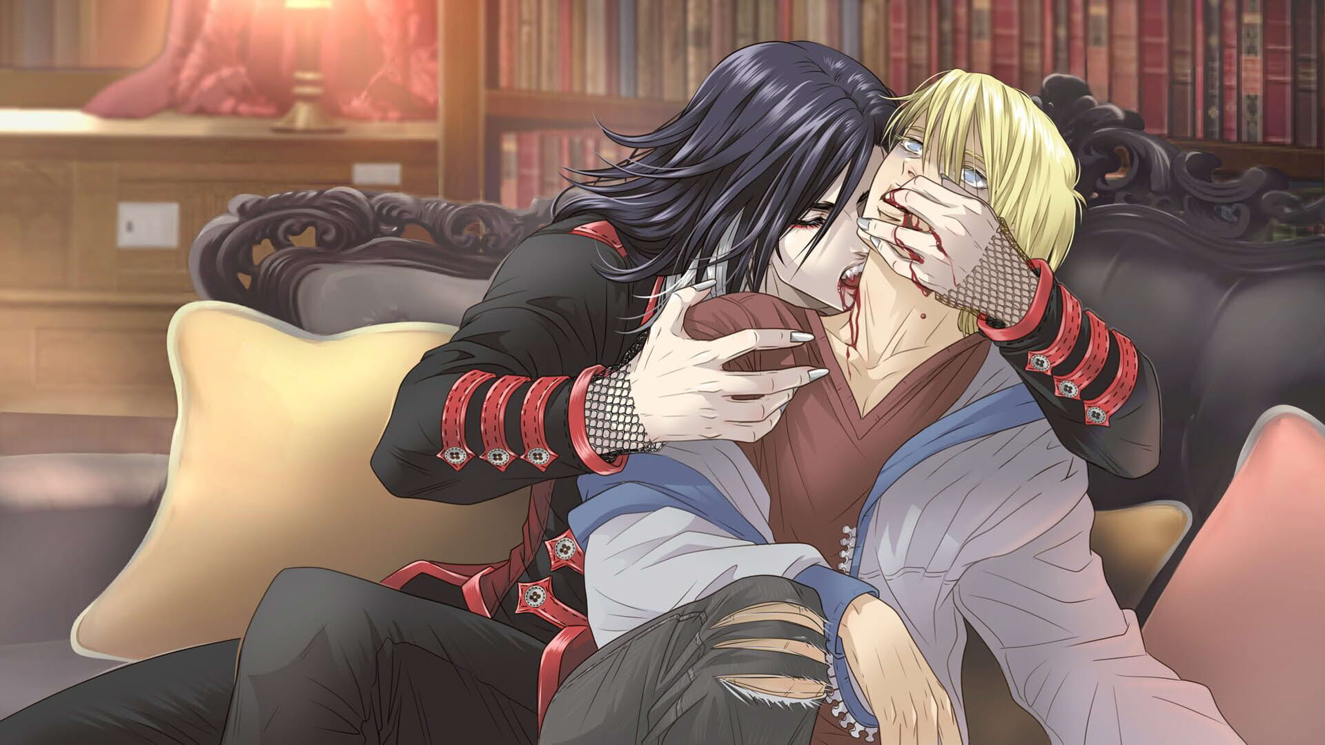 Screenshot for Vampire Slave: A Yaoi Visual Novel