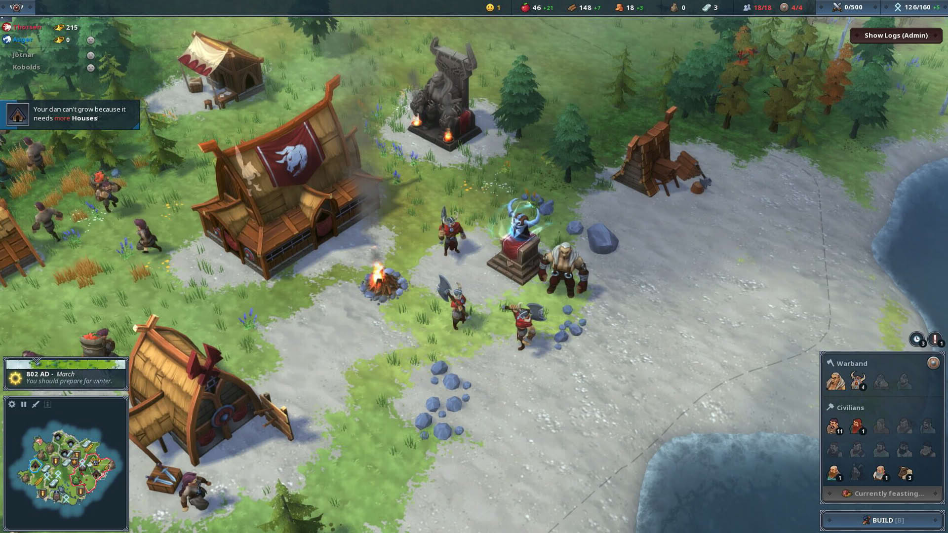 Screenshot for Northgard: Himminbrjotir, Clan of the Ox
