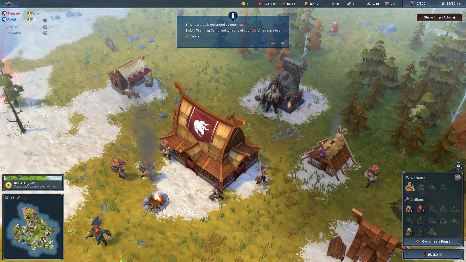 Screenshot for Northgard: Himminbrjotir, Clan of the Ox