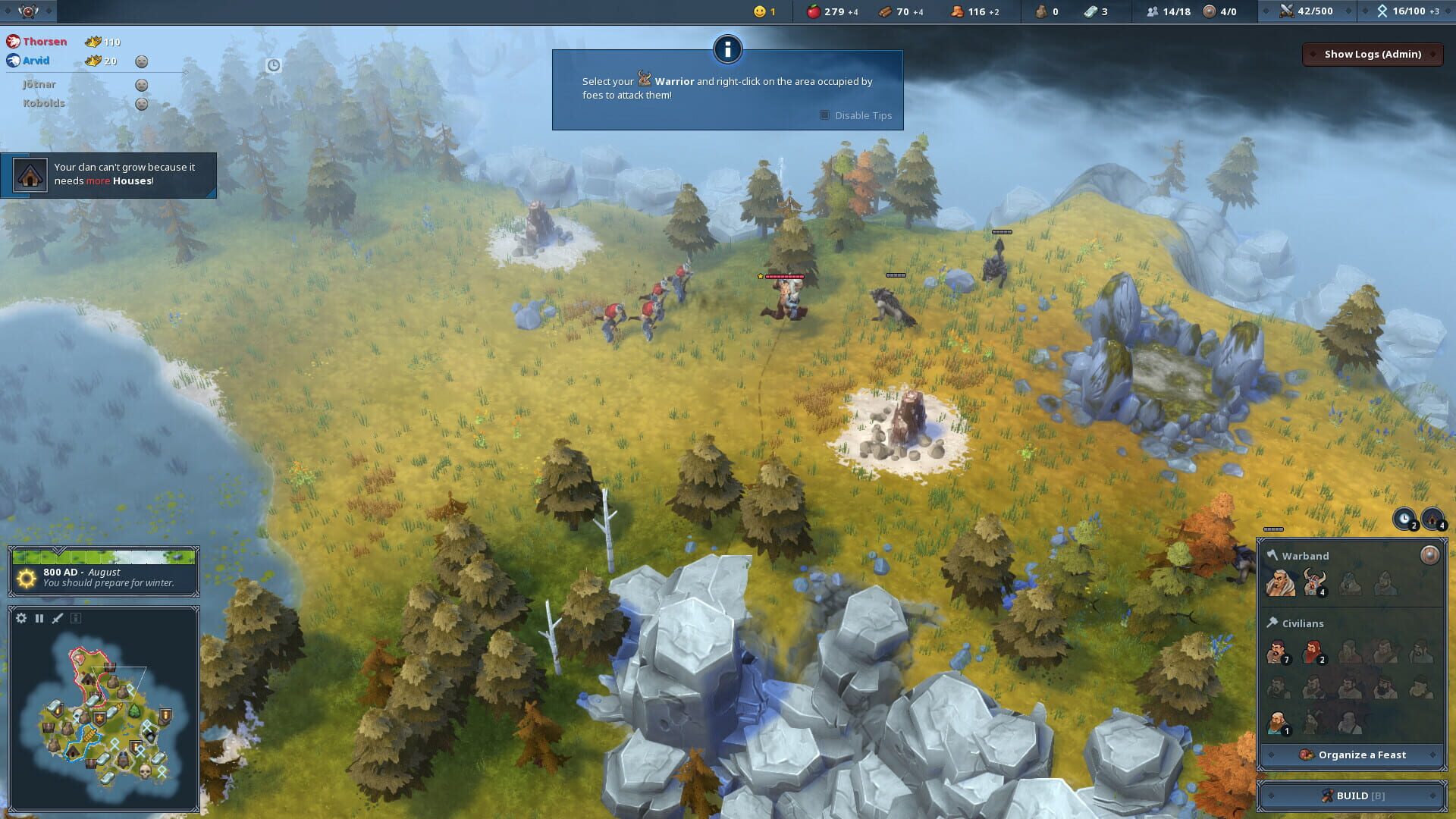 Screenshot for Northgard: Himminbrjotir, Clan of the Ox