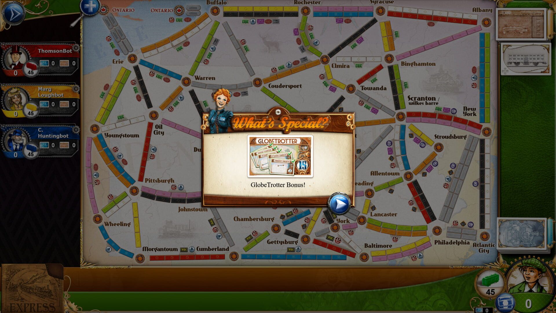 Screenshot for Ticket to Ride: Pennsylvania