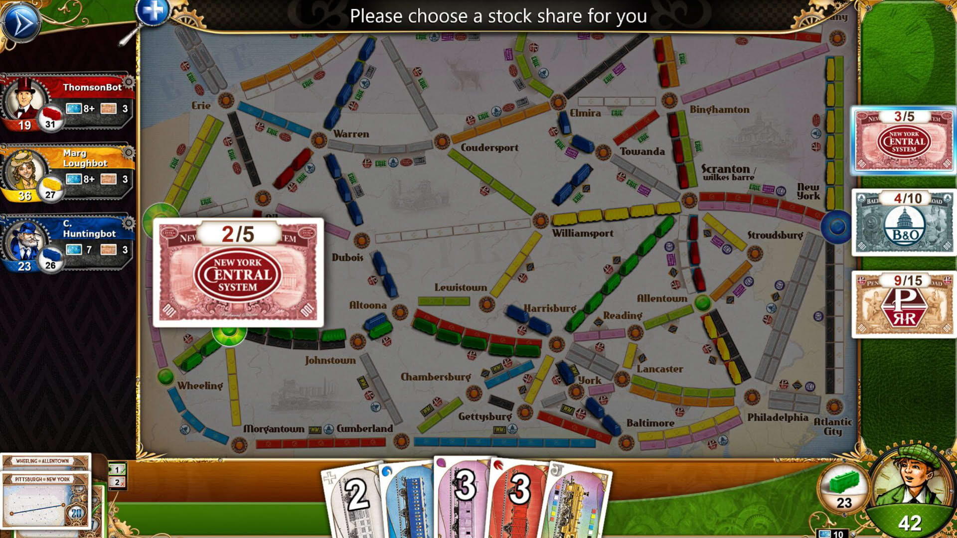 Screenshot for Ticket to Ride: Pennsylvania