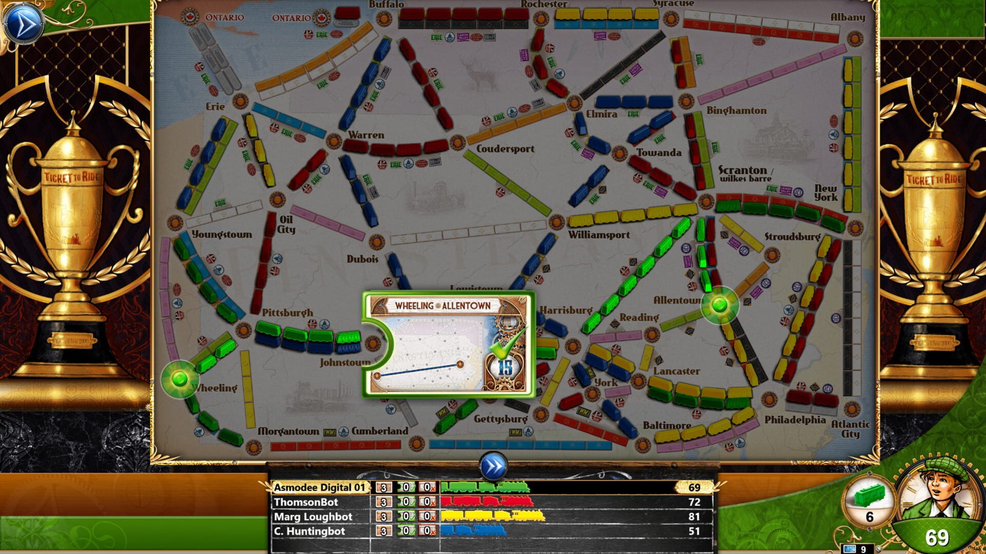 Screenshot for Ticket to Ride: Pennsylvania