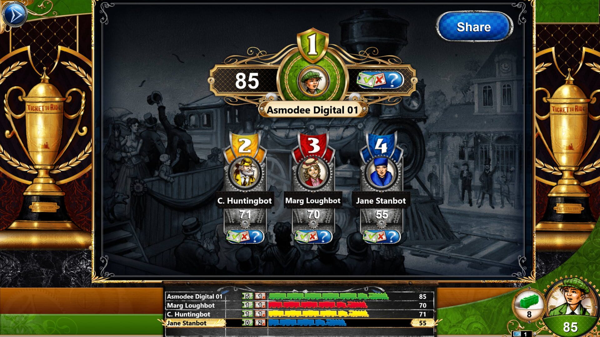 Screenshot for Ticket to Ride: USA 1910