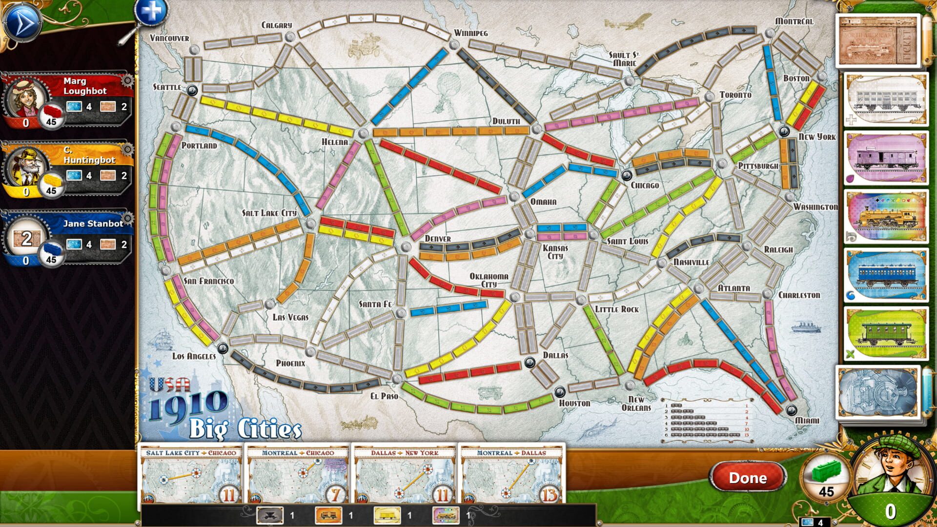 Screenshot for Ticket to Ride: USA 1910
