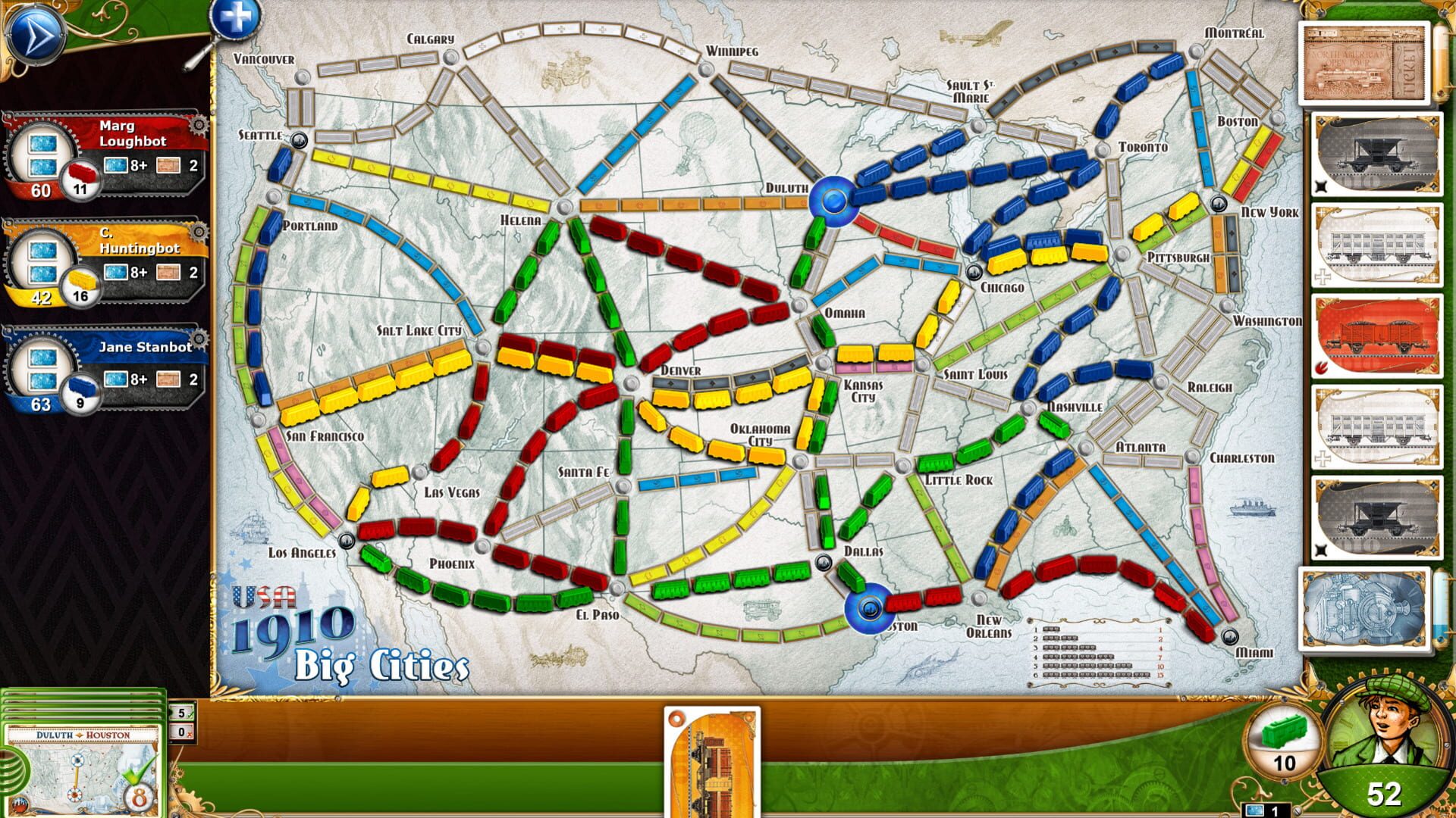 Screenshot for Ticket to Ride: USA 1910