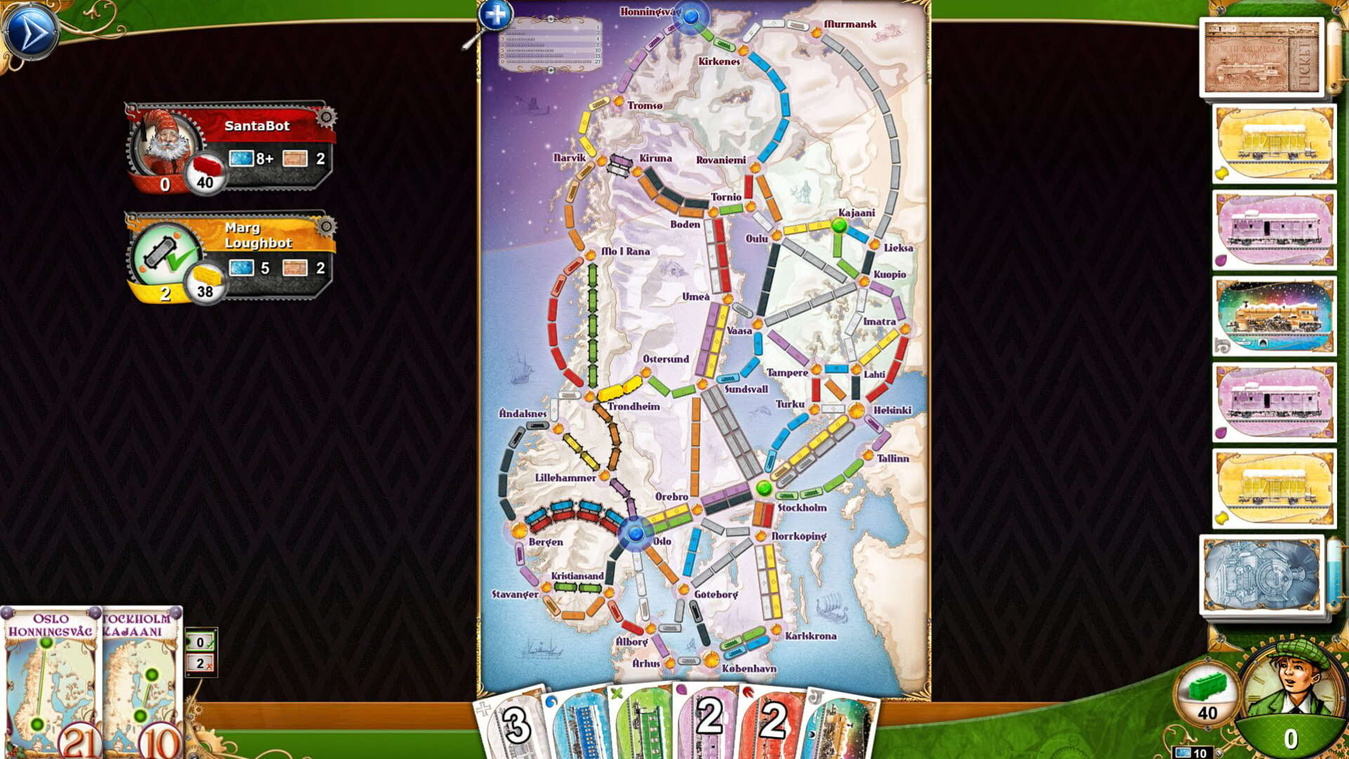 Screenshot for Ticket to Ride: Nordic Countries