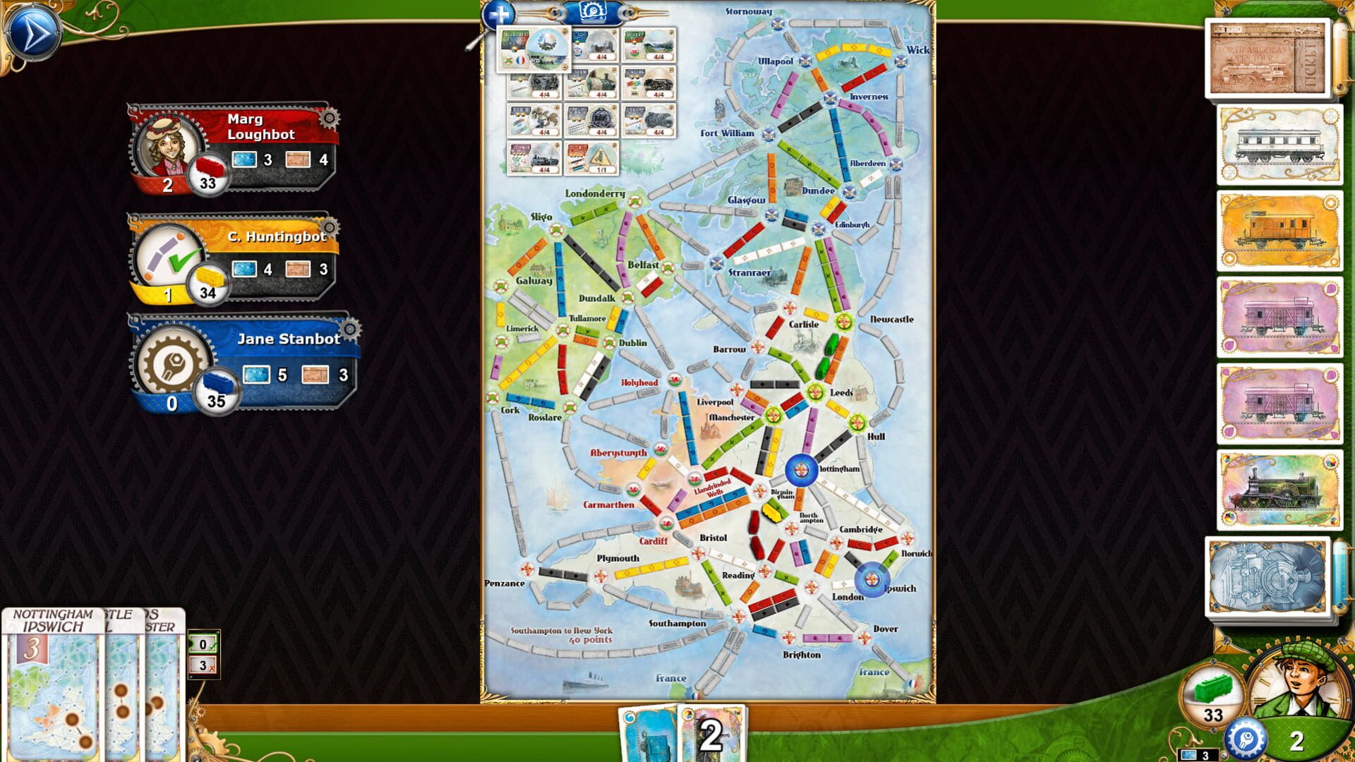 Screenshot for Ticket to Ride: United Kingdom