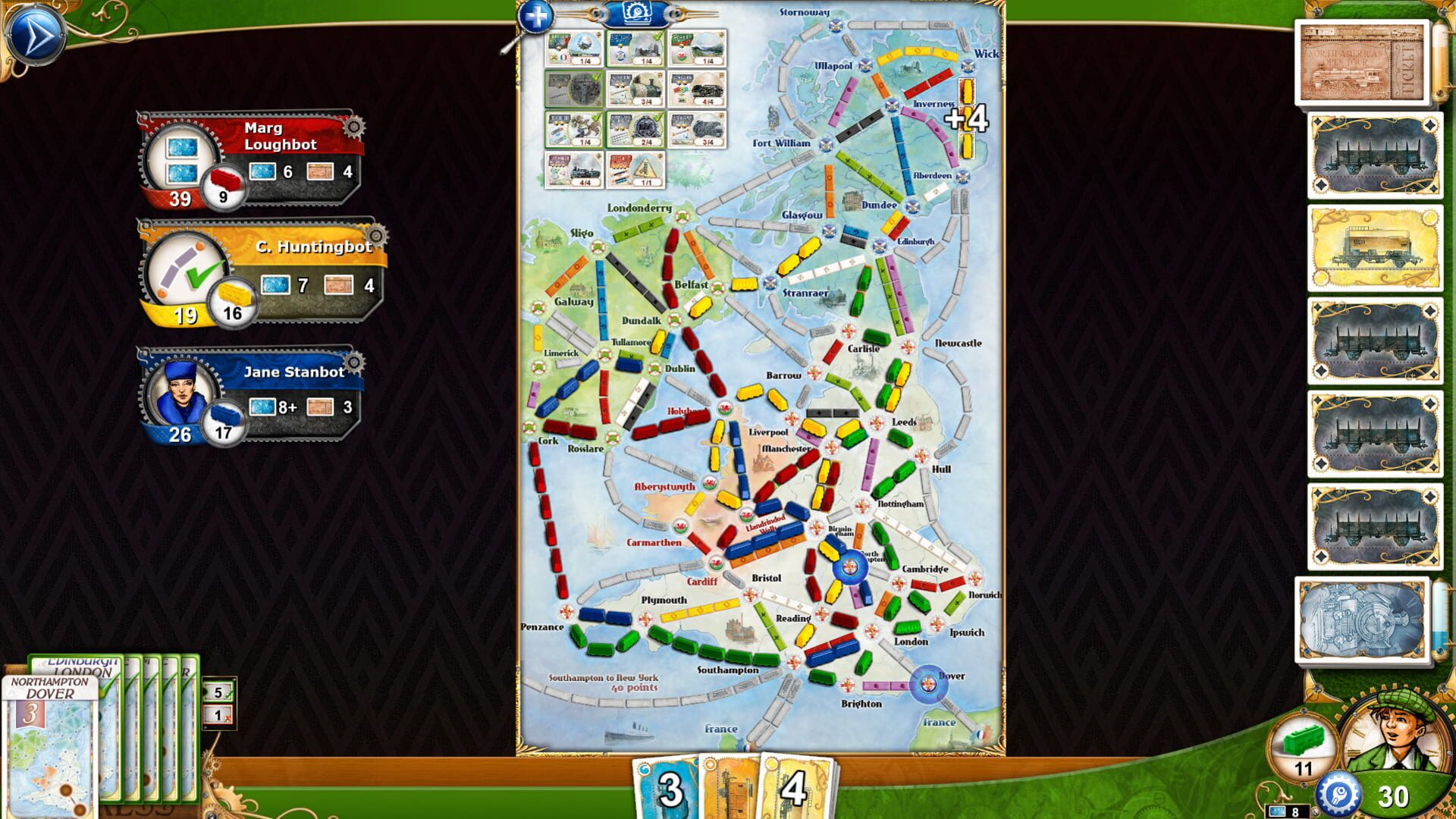 Screenshot for Ticket to Ride: United Kingdom