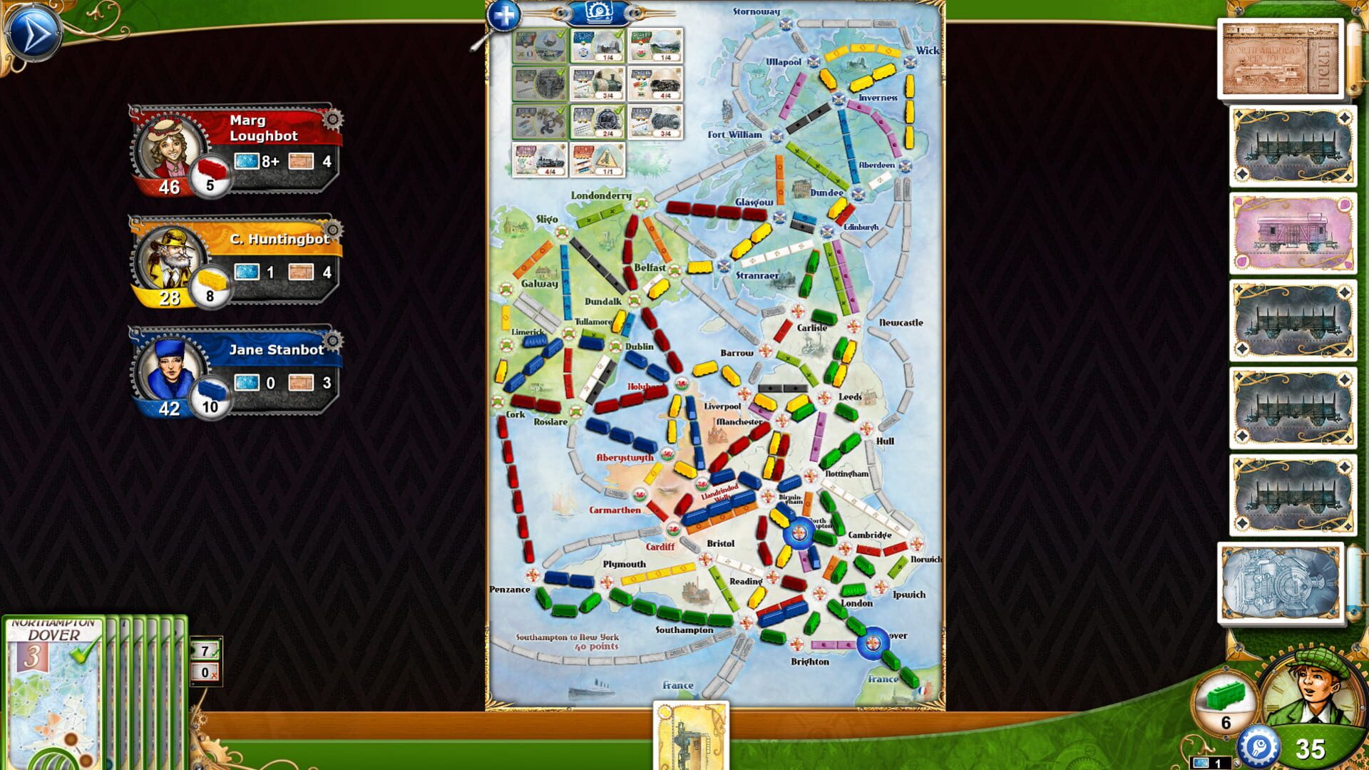 Screenshot for Ticket to Ride: United Kingdom