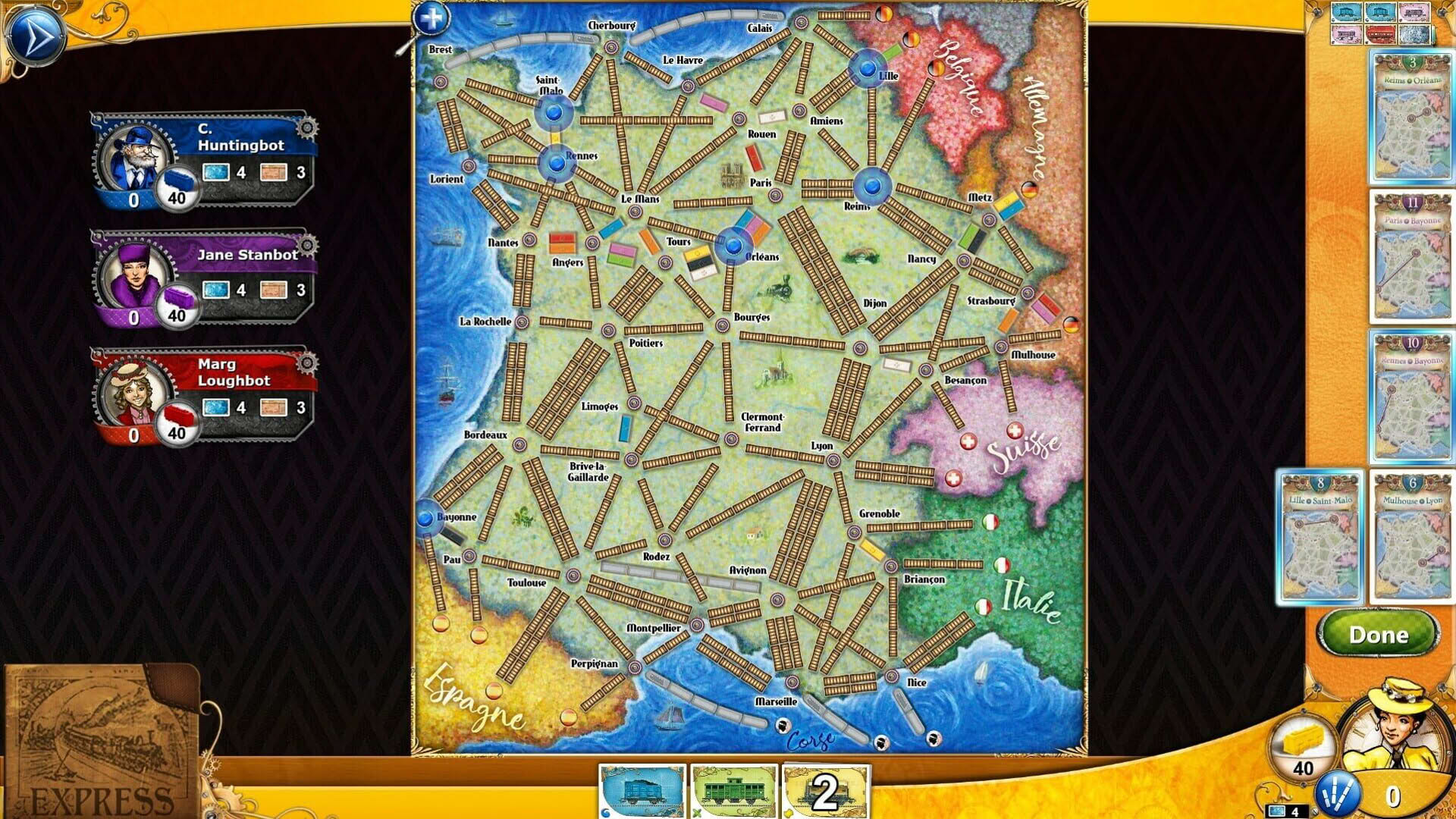 Screenshot for Ticket to Ride: France