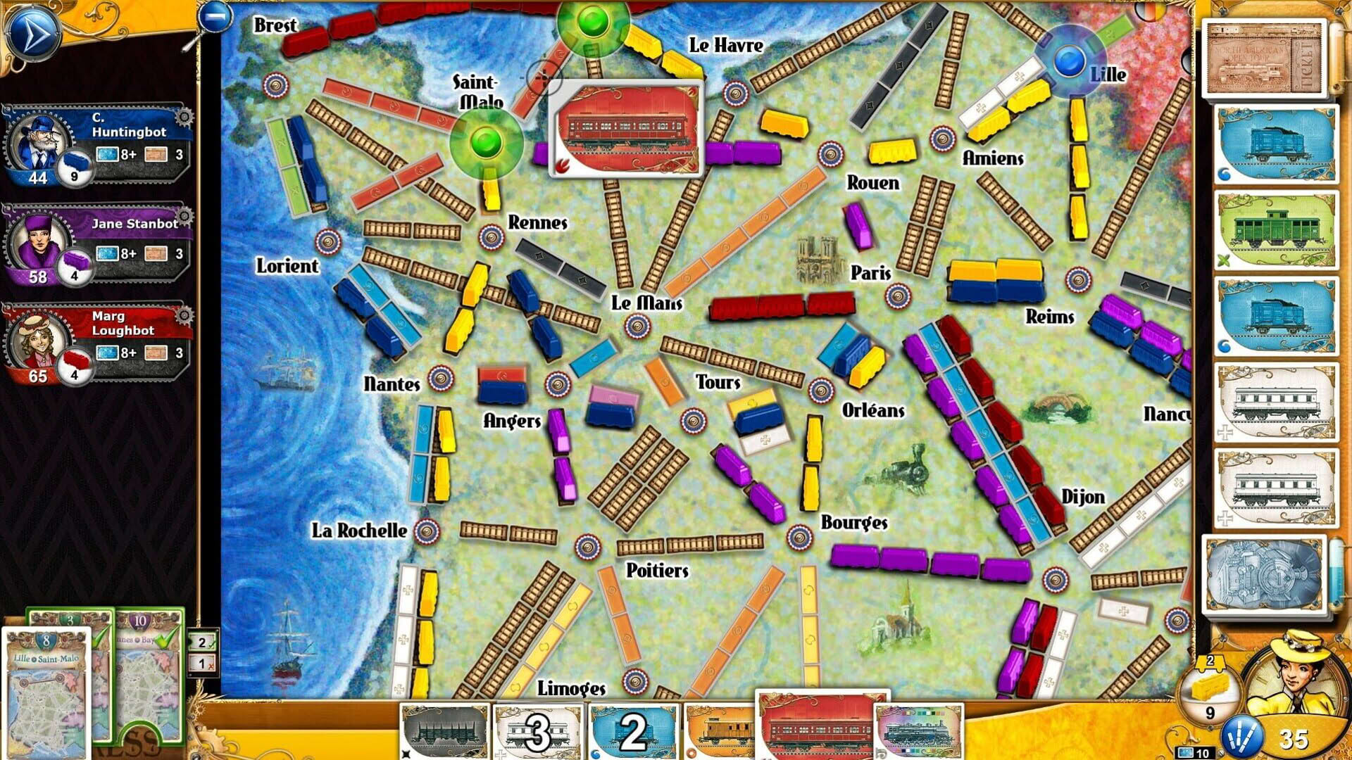 Screenshot for Ticket to Ride: France