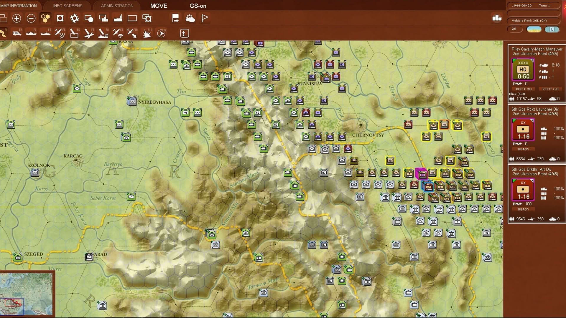 Screenshot for Gary Grigsby's War in the East: Don to the Danube
