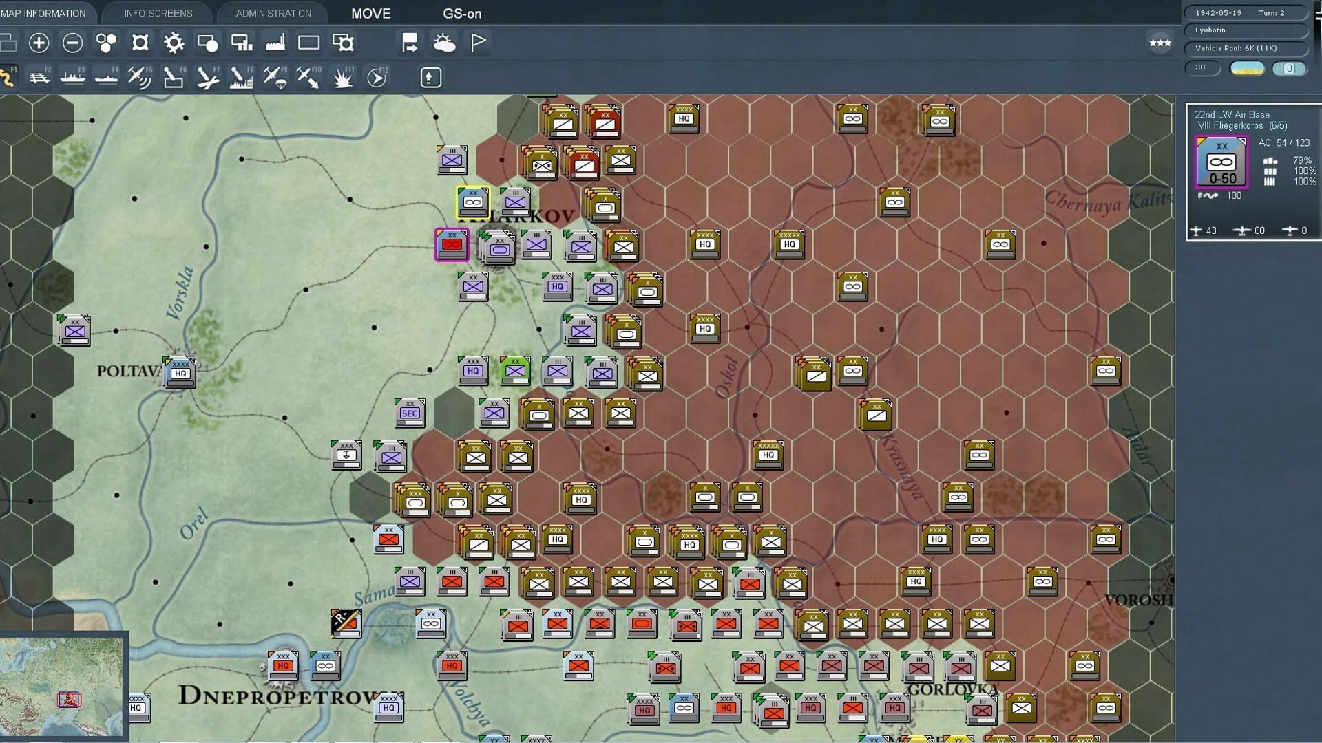 Screenshot for Gary Grigsby's War in the East: Don to the Danube