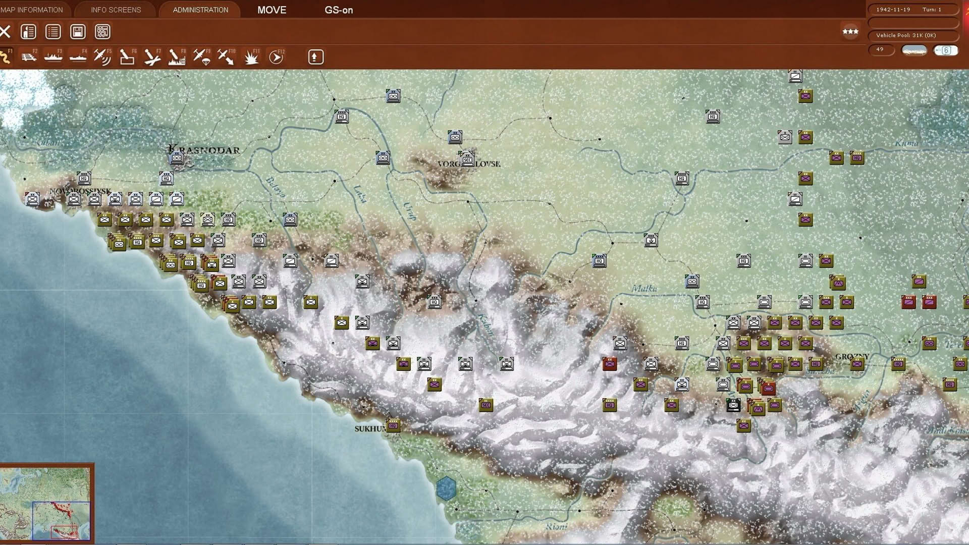 Screenshot for Gary Grigsby's War in the East: Don to the Danube