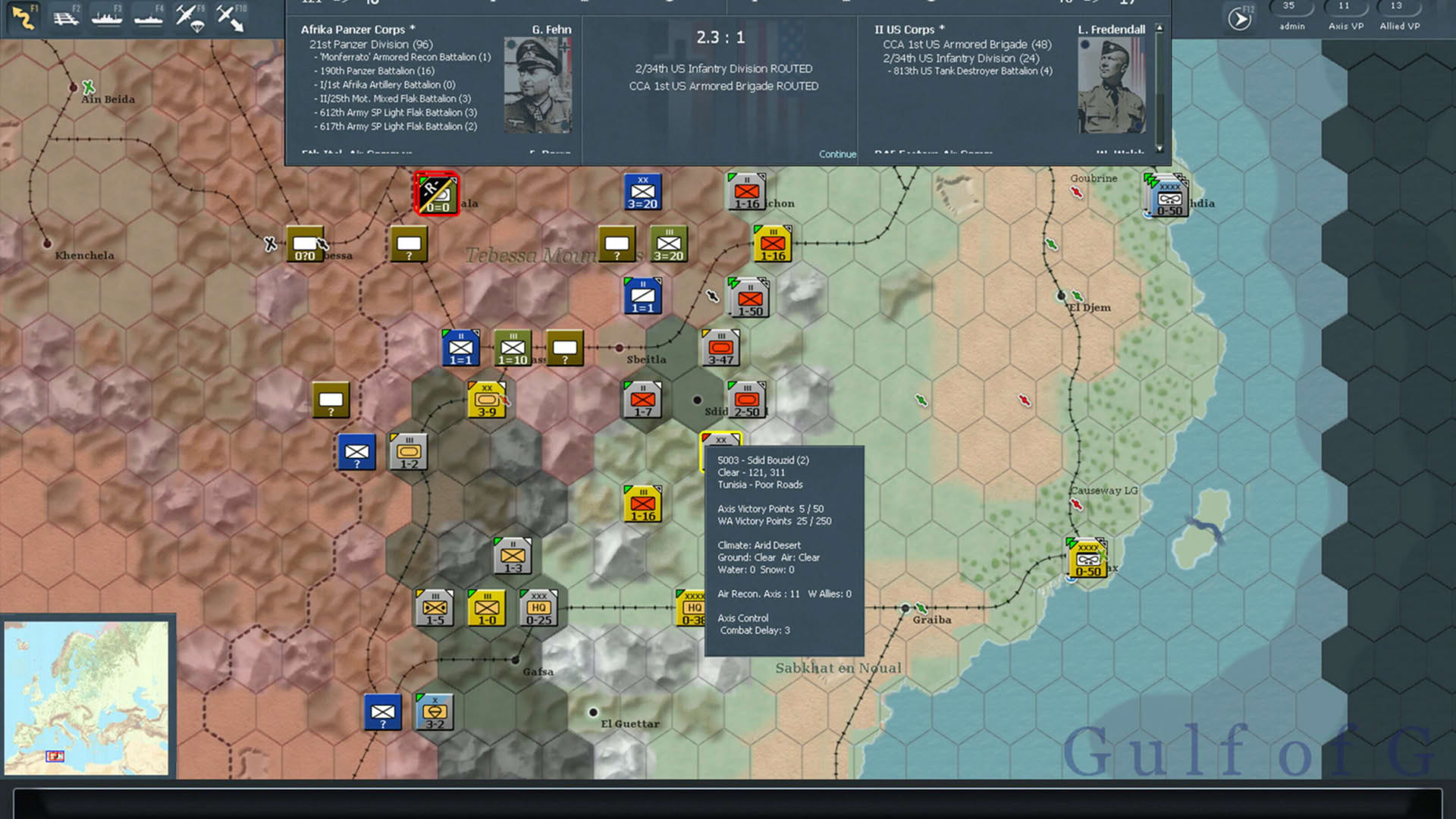 Screenshot for Gary Grigsby's War in the West: Operation Torch