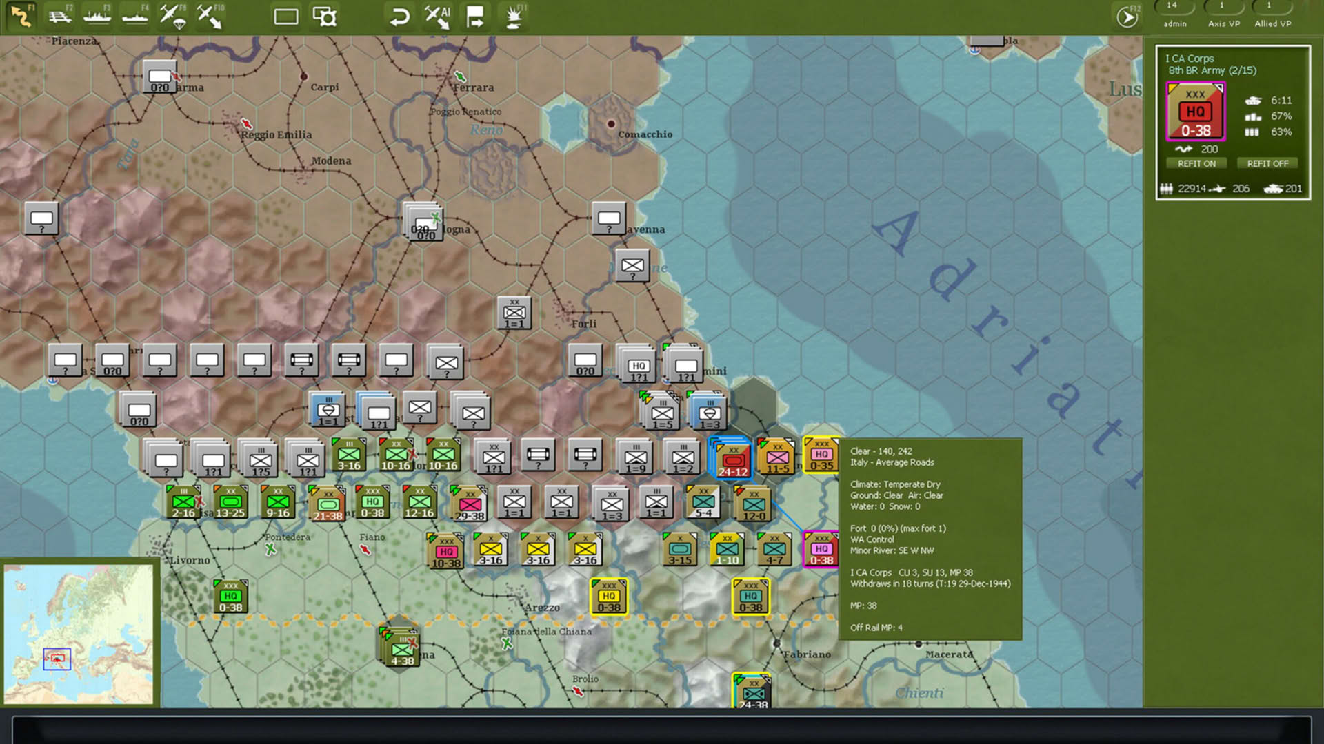 Screenshot for Gary Grigsby's War in the West: Operation Torch