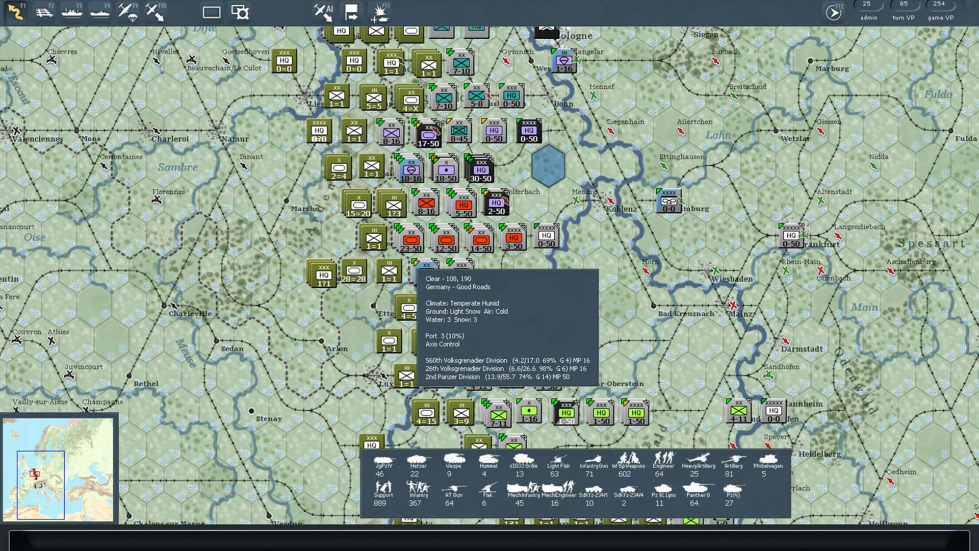 Screenshot for Gary Grigsby's War in the West: Operation Torch