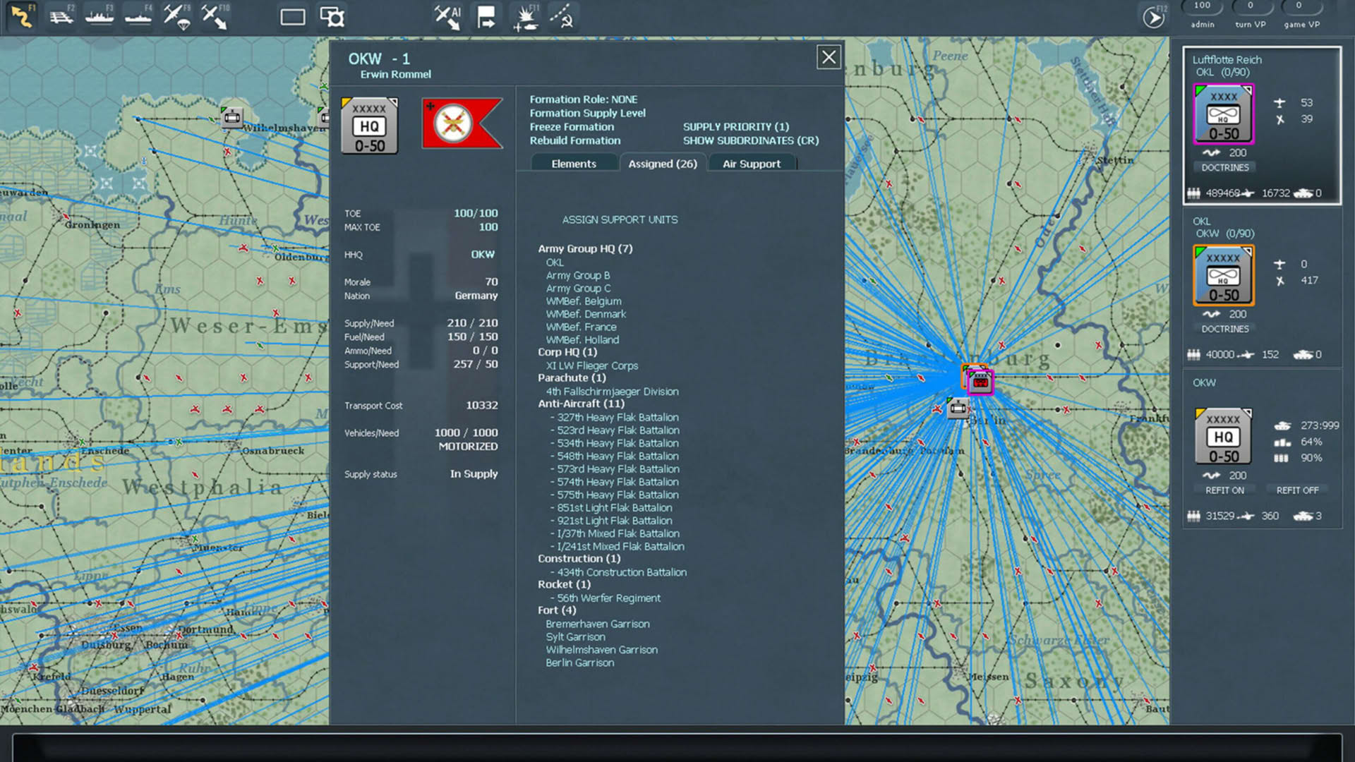 Screenshot for Gary Grigsby's War in the West: Operation Torch