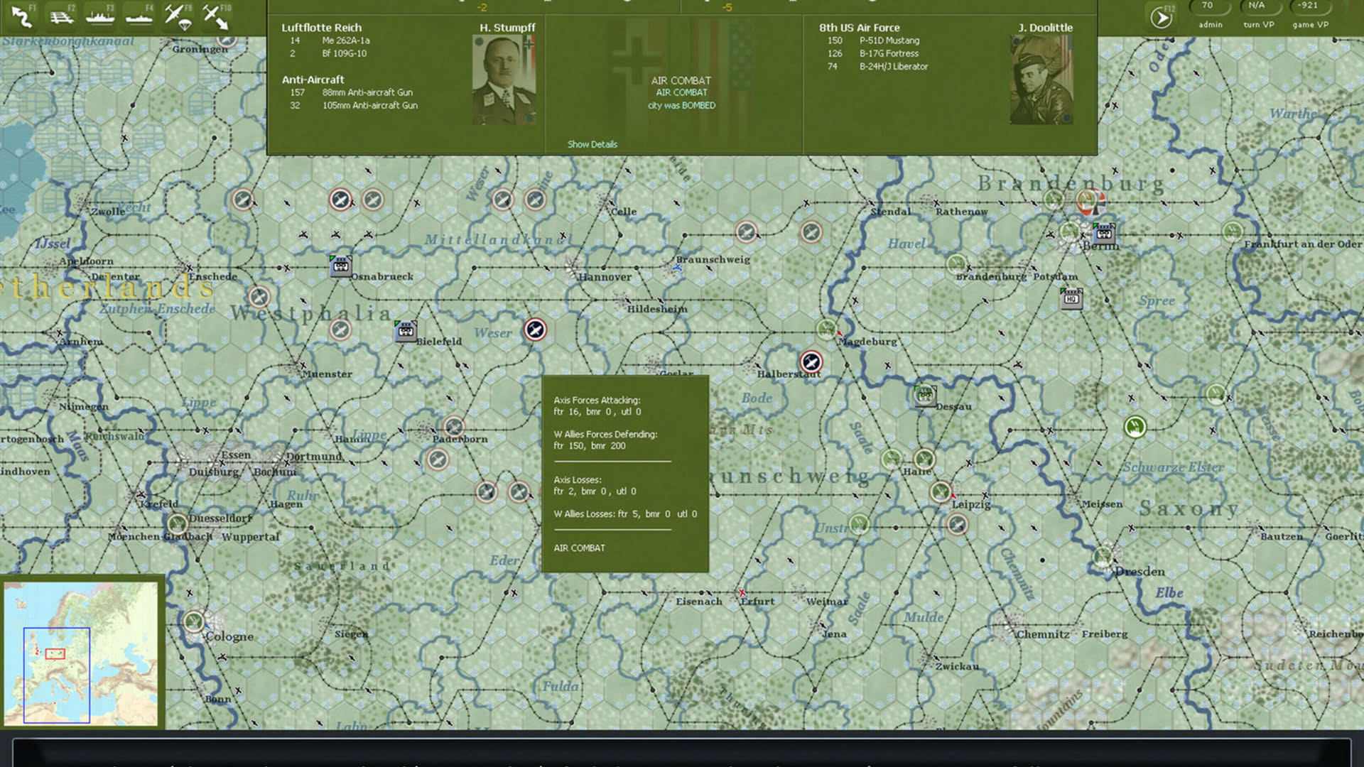 Screenshot for Gary Grigsby's War in the West: Operation Torch