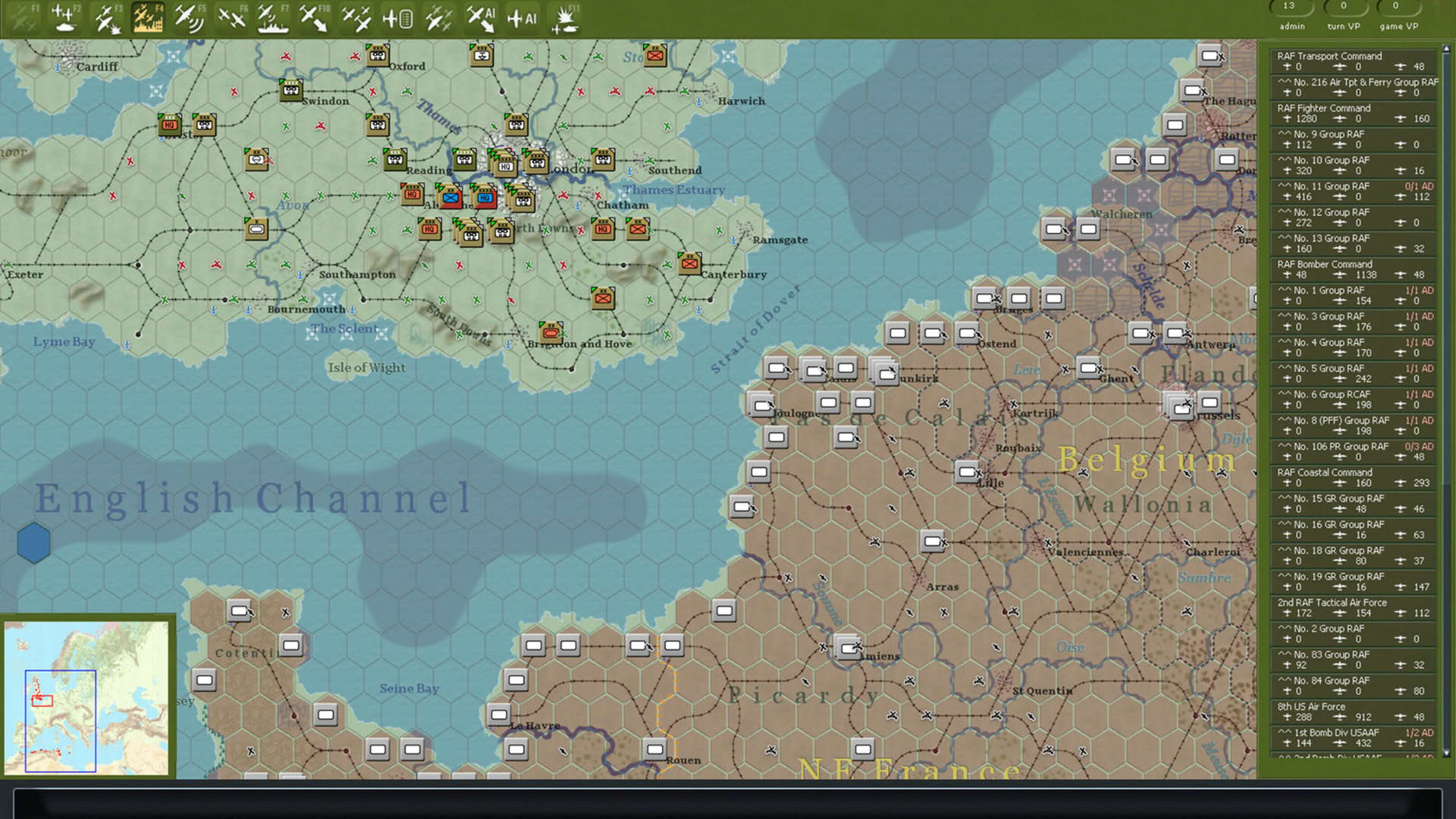 Screenshot for Gary Grigsby's War in the West: Operation Torch